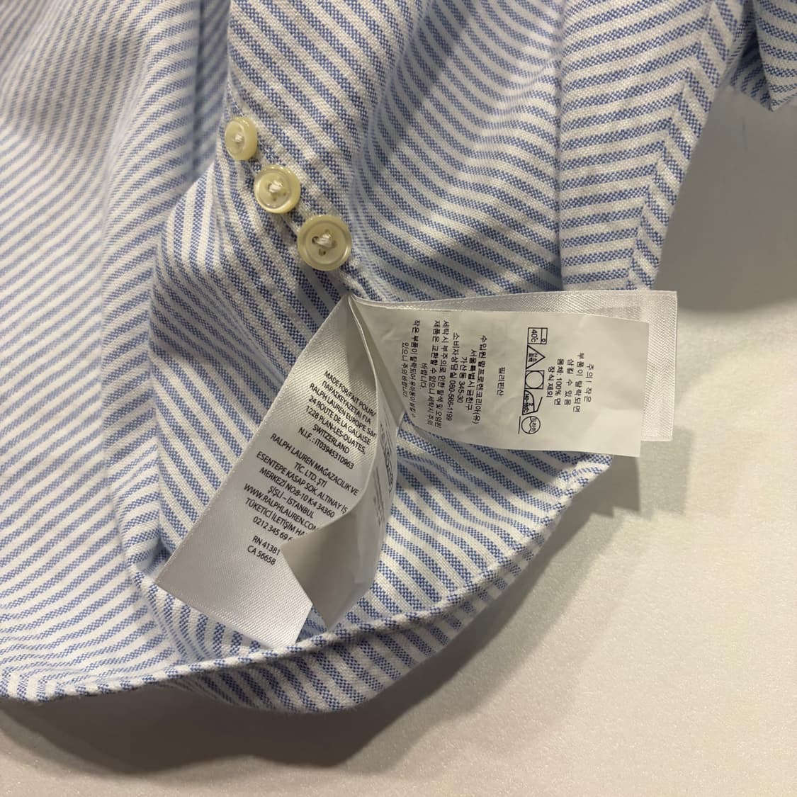 [M] 폴로 랄프로렌 클래식핏 스트라이프 긴팔 셔츠 D530 상품이미지8
