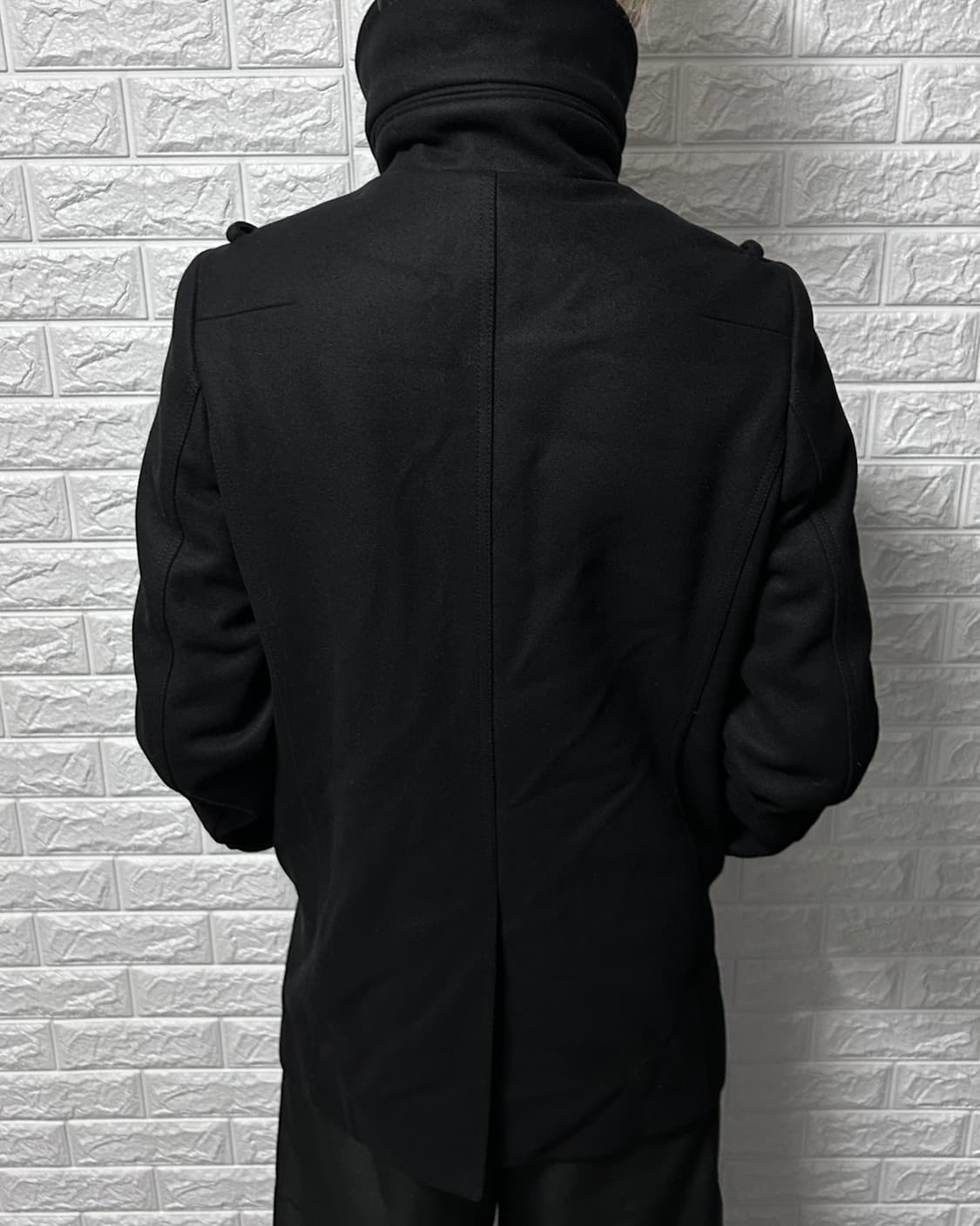 우영미 나폴레옹 하이넥 울 캐시미어 코트 상품이미지3