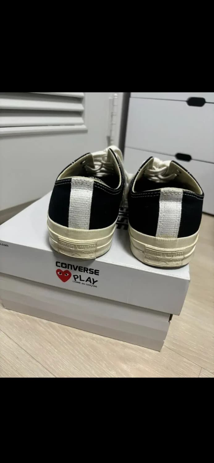 컨버스 꼼데가르송 척70 로우 블랙 265사이즈 상품이미지4