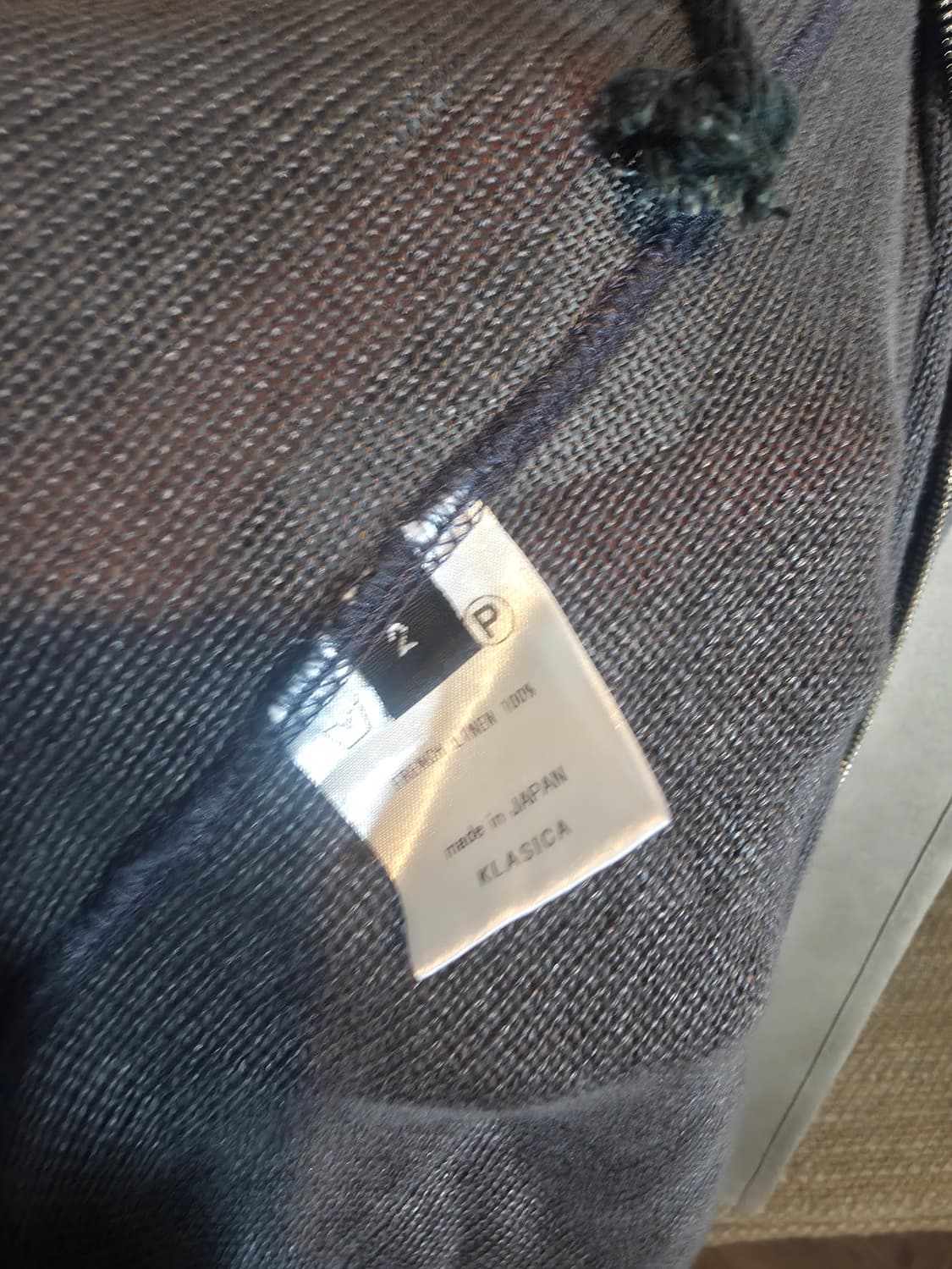 Klasica japan linen hood zip-up 상품이미지5