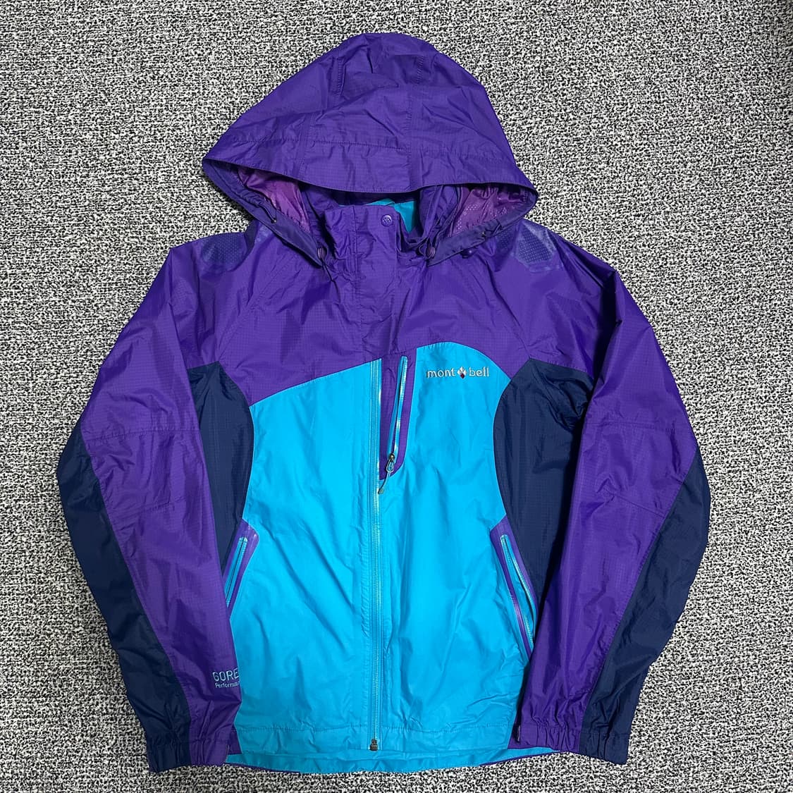(95) 몽벨 고어텍스 바람막이 자켓 퍼플/블루 상품이미지1