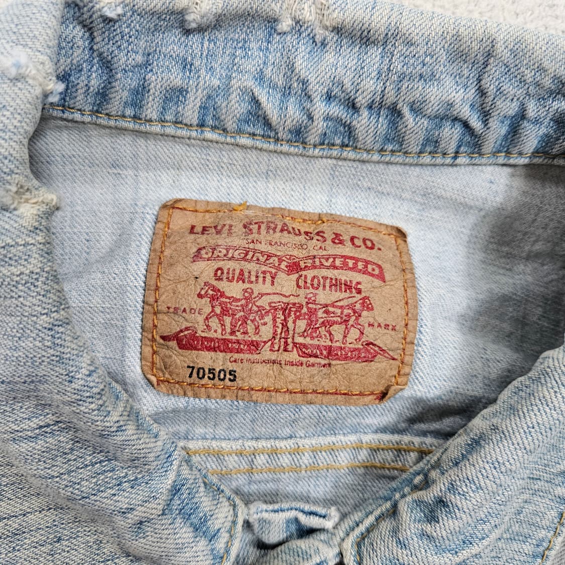 00s 리바이스 데님 자켓 70505 상품이미지3