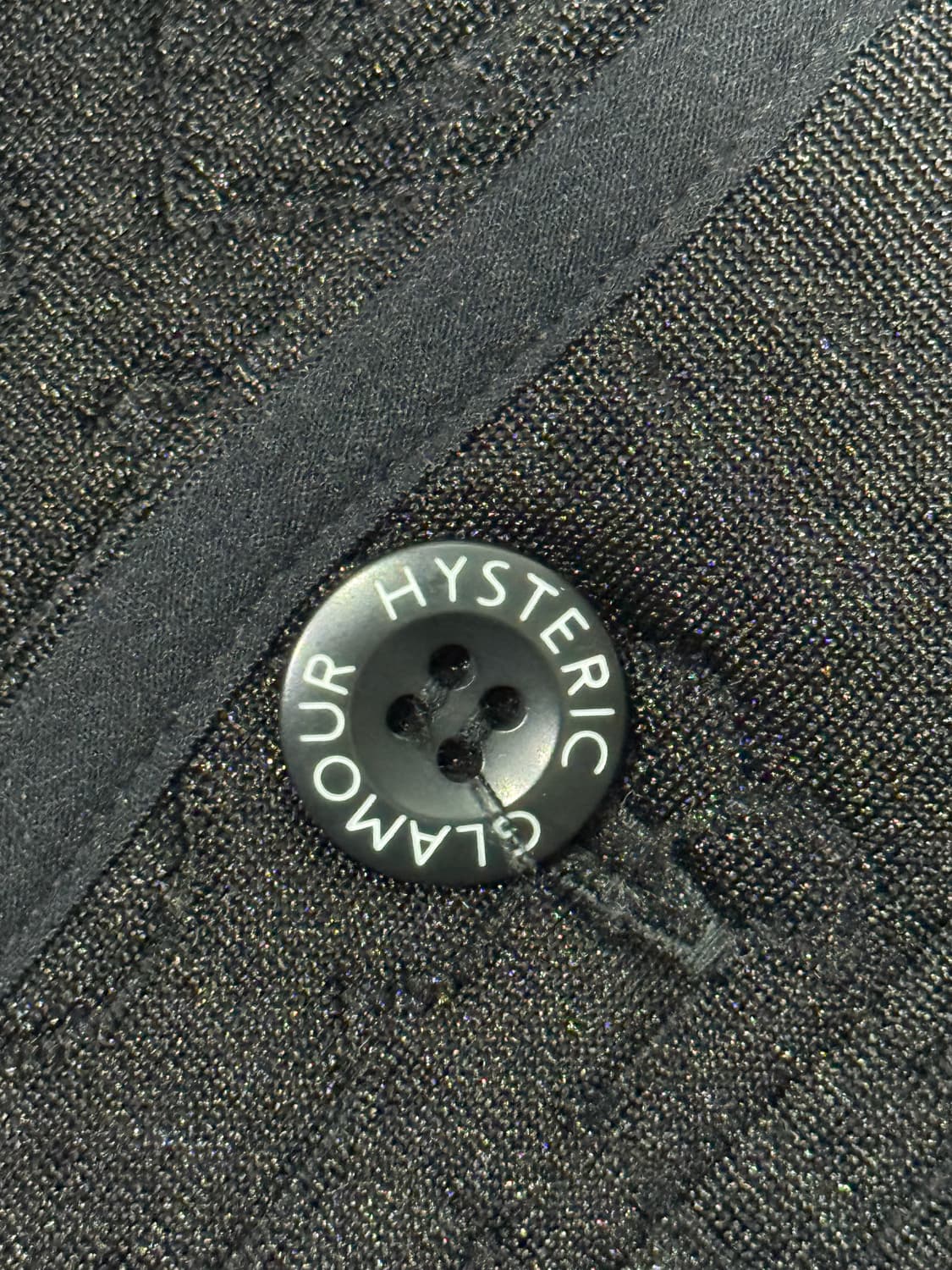 히스테릭 글래머 해골 보석 돈 패턴 음각 프린팅 자켓 상품이미지4