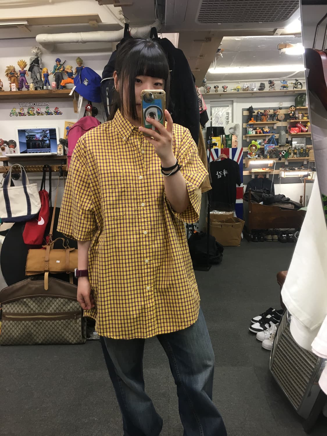 Eddie Bauer 에디바우어 체크 반팔 셔츠 상품이미지1