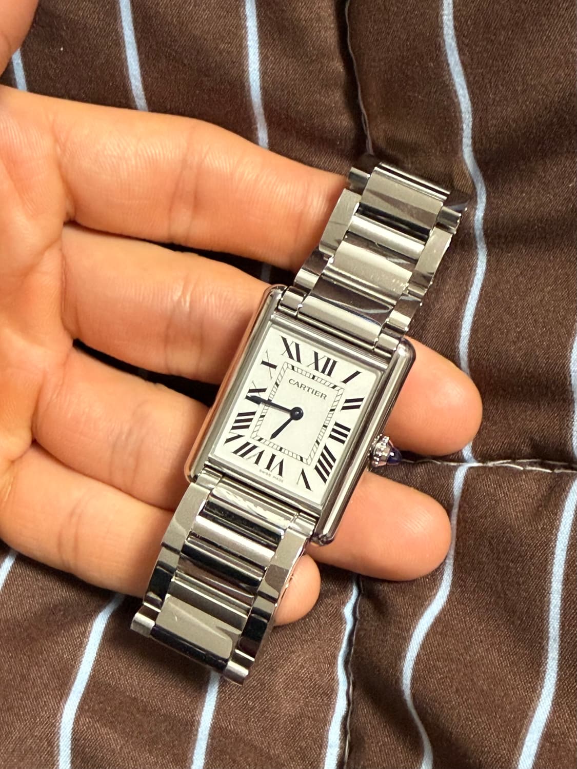 까르띠에 탱크머스트 스틸 라지 판매합니다 상품이미지2