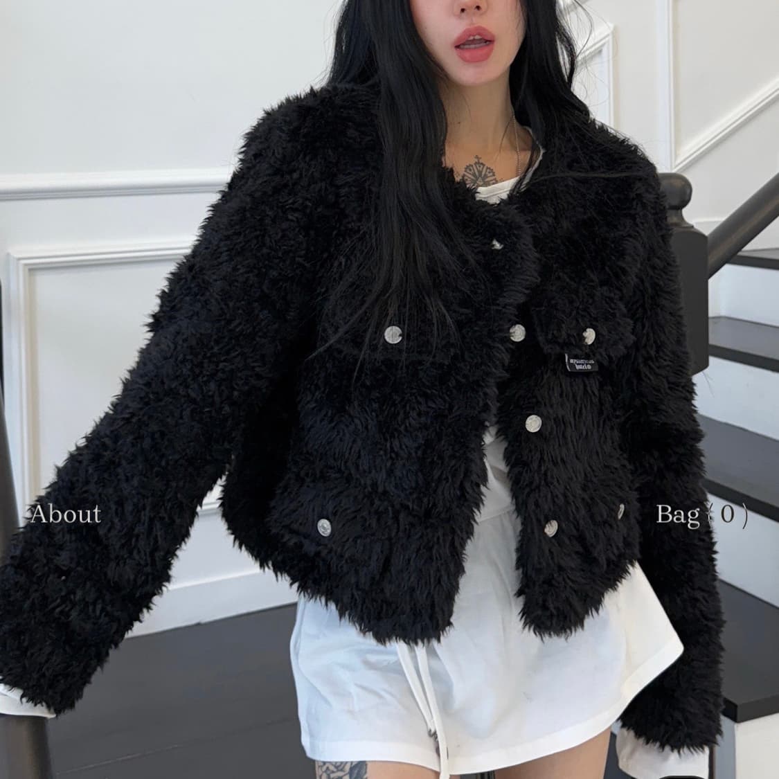 더미스테리어스호텔 푸들 퍼자켓 POODLE FUR JACKET 구해요 상품이미지1