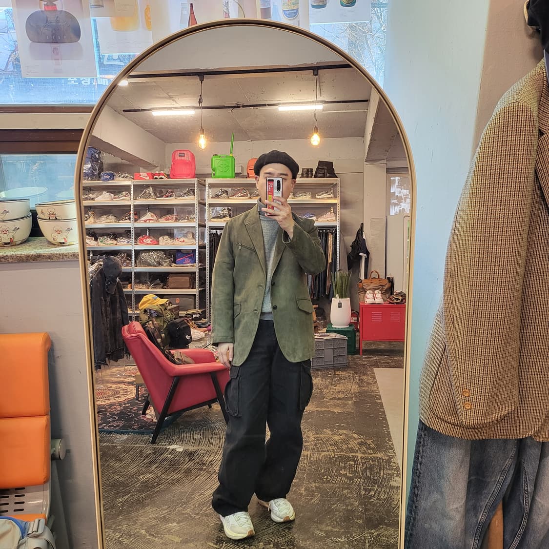 G-stage 스웨이드 테일러드 자켓 (L) 상품이미지2