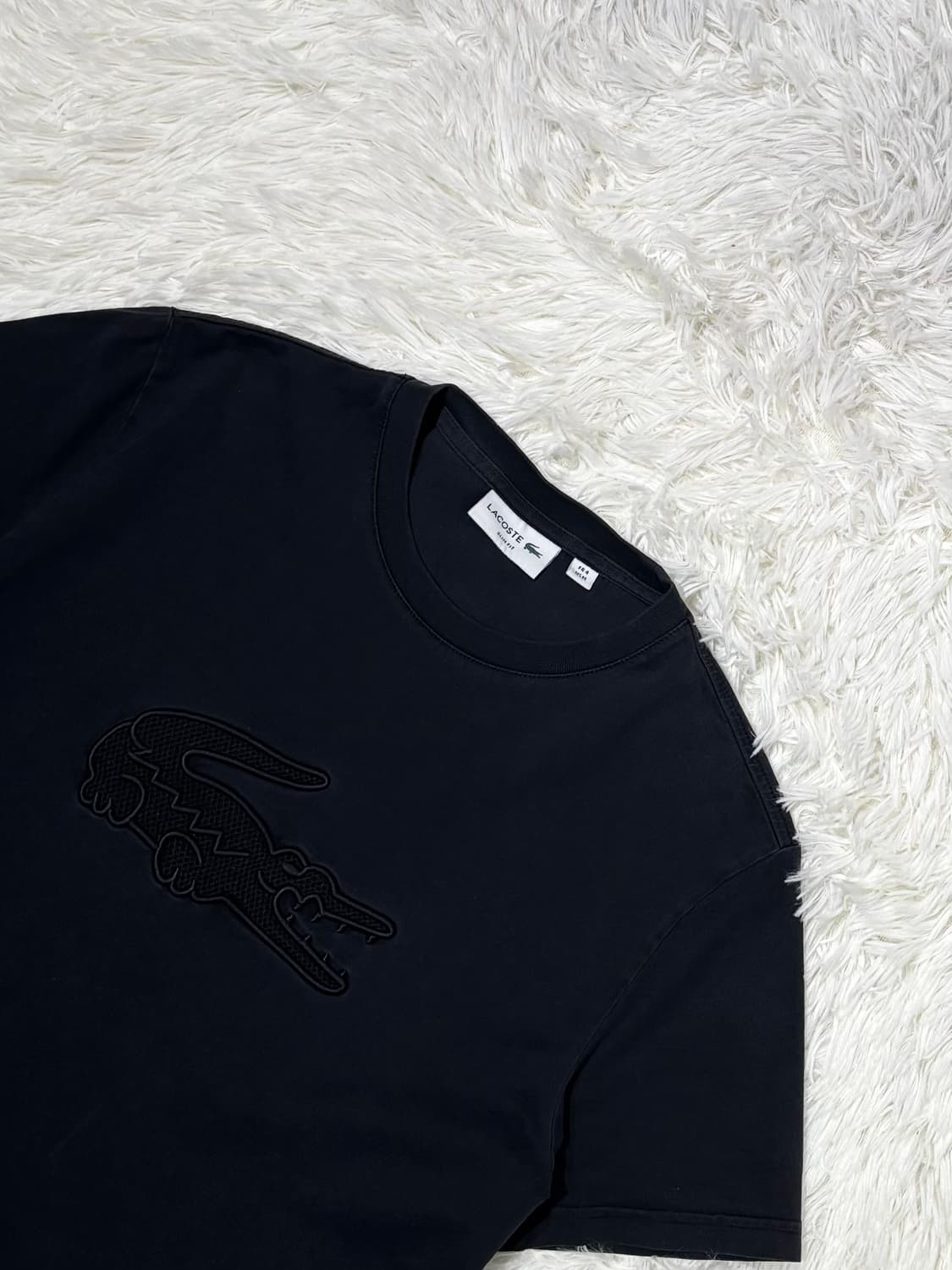 라코스테 블랙 빅로고 반팔 상품이미지4