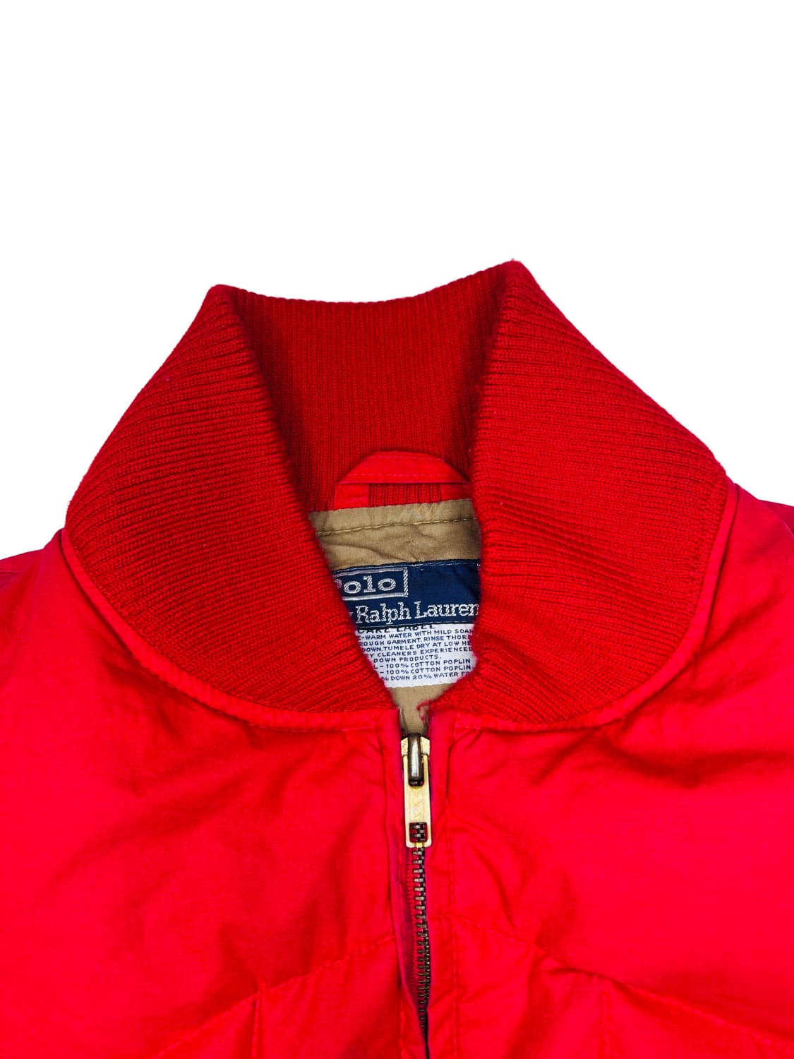 빈티지 90s 폴로 랄프로렌 다운 패딩 베스트 패딩조끼 레드 XL 상품이미지2