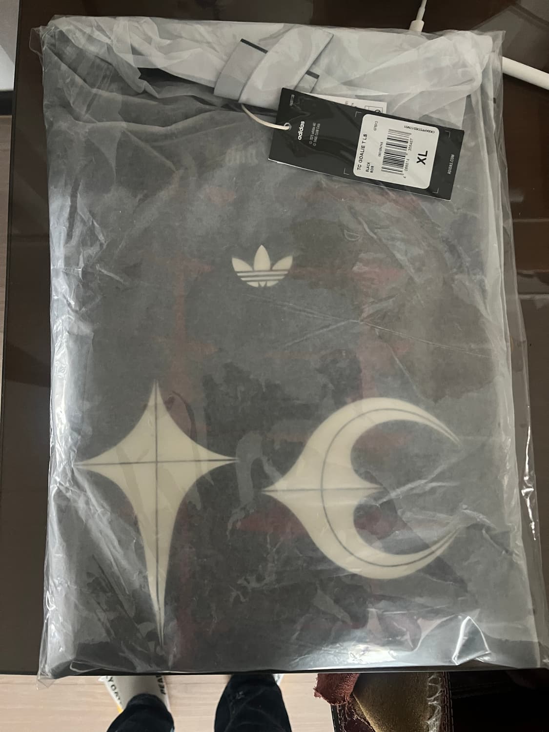 떠그클럽 아디다스 골라 티셔츠 블랙 상품이미지2