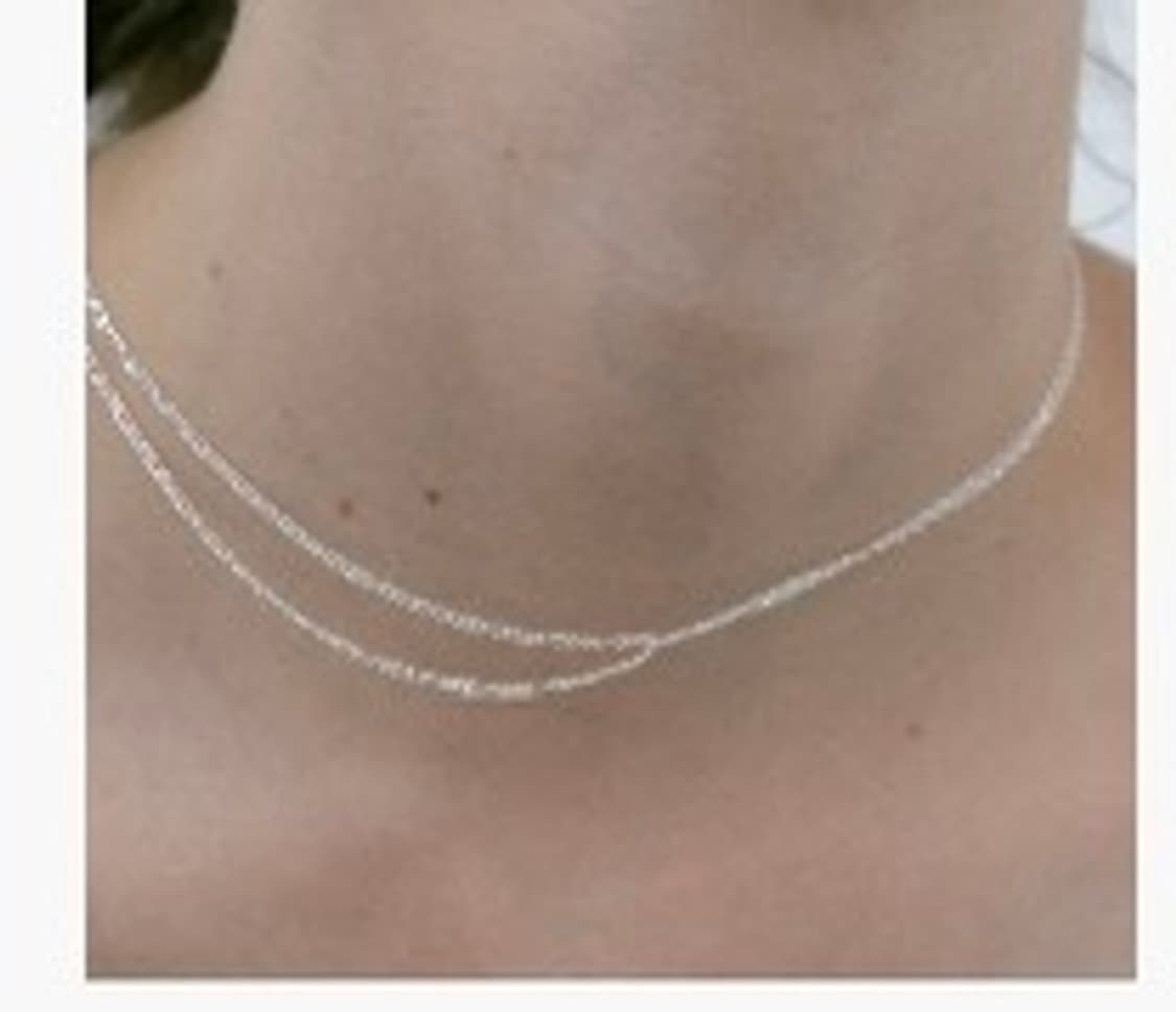 오델리프레 트위드 목걸이 금도금 925실버 상품이미지4