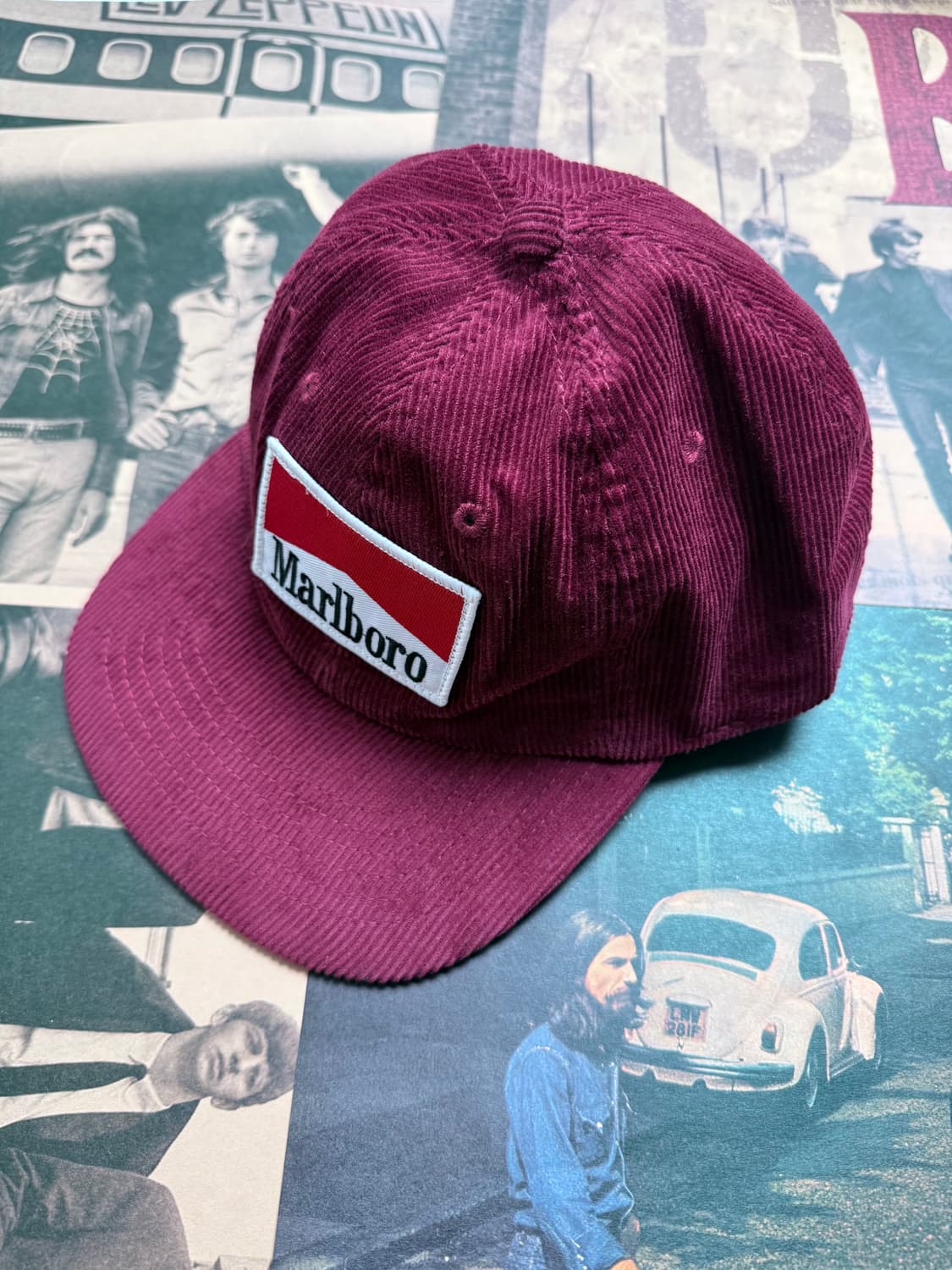 Marlboro(말보로) 버건디 코듀로이 캡 상품이미지2