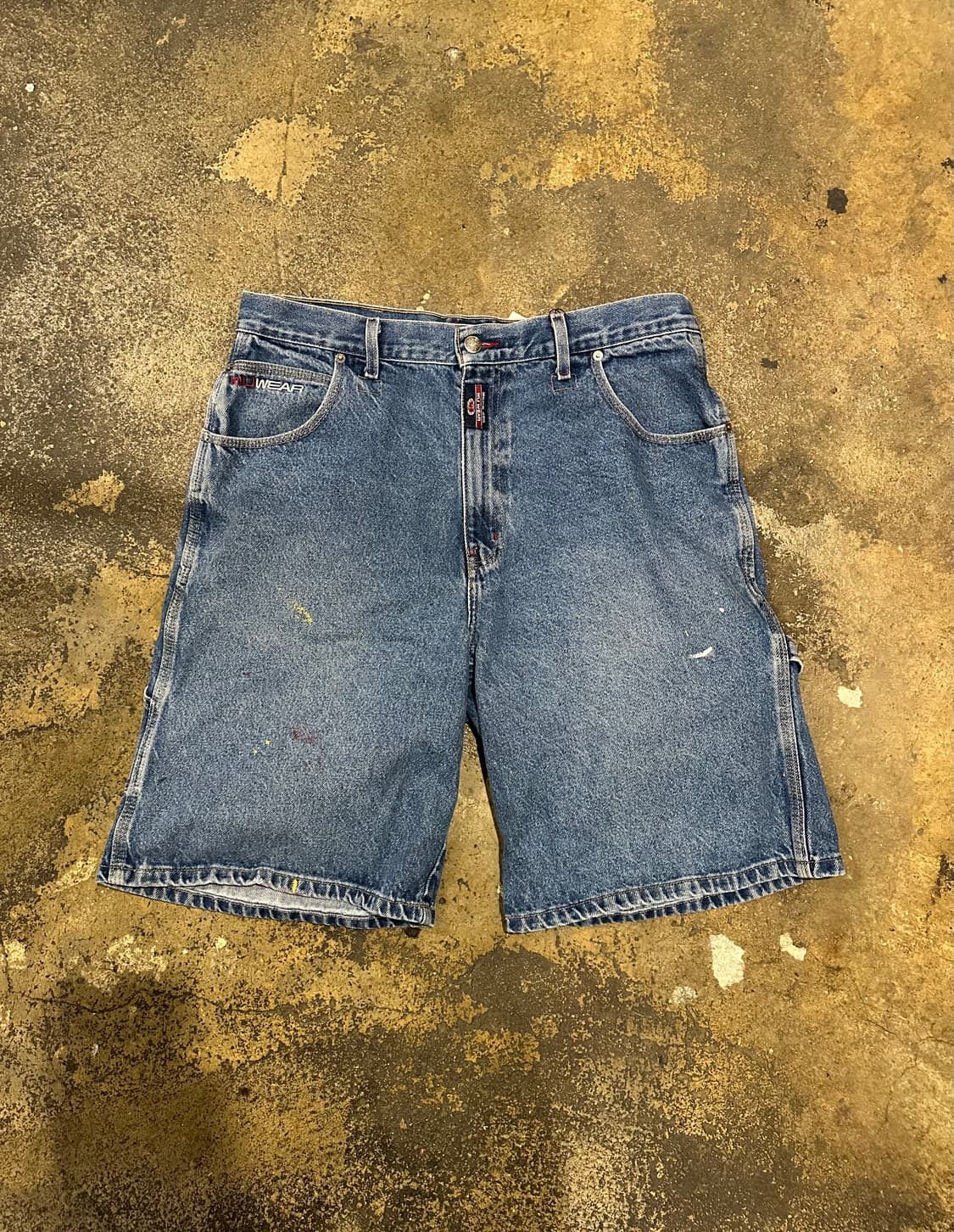 빈티지 90s 우탱클랜 우 웨어 데님 반바지 상품이미지1