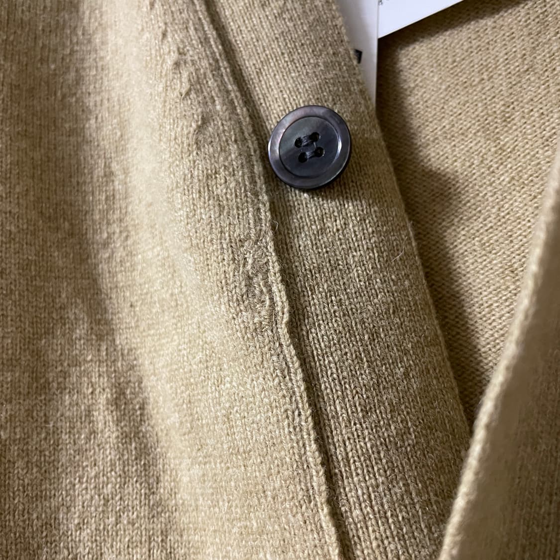 꼼데가르송 베이지 블랙와펜 가디건 S (수선) 상품이미지5