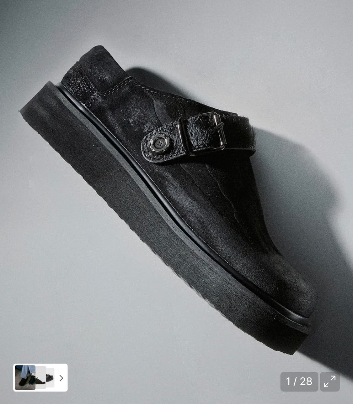 로맨틱무브×후디진호] 하드보일드 슬라이드 뮬 R25M790 (블랙 스웨이 상품이미지3