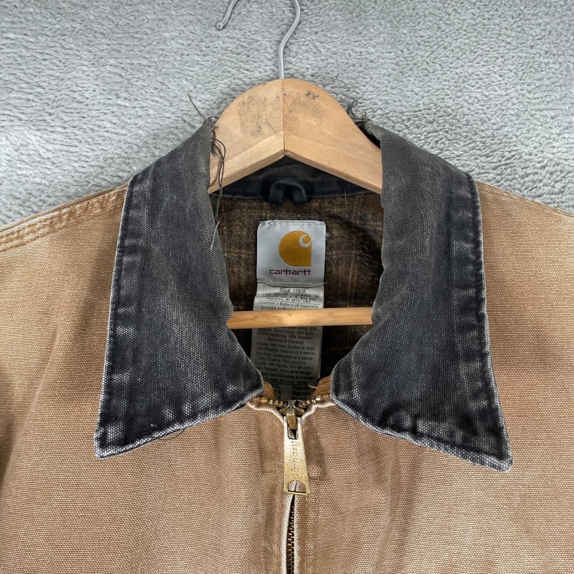 칼하트 J97 디트로이트 자켓 브라운 상품이미지4