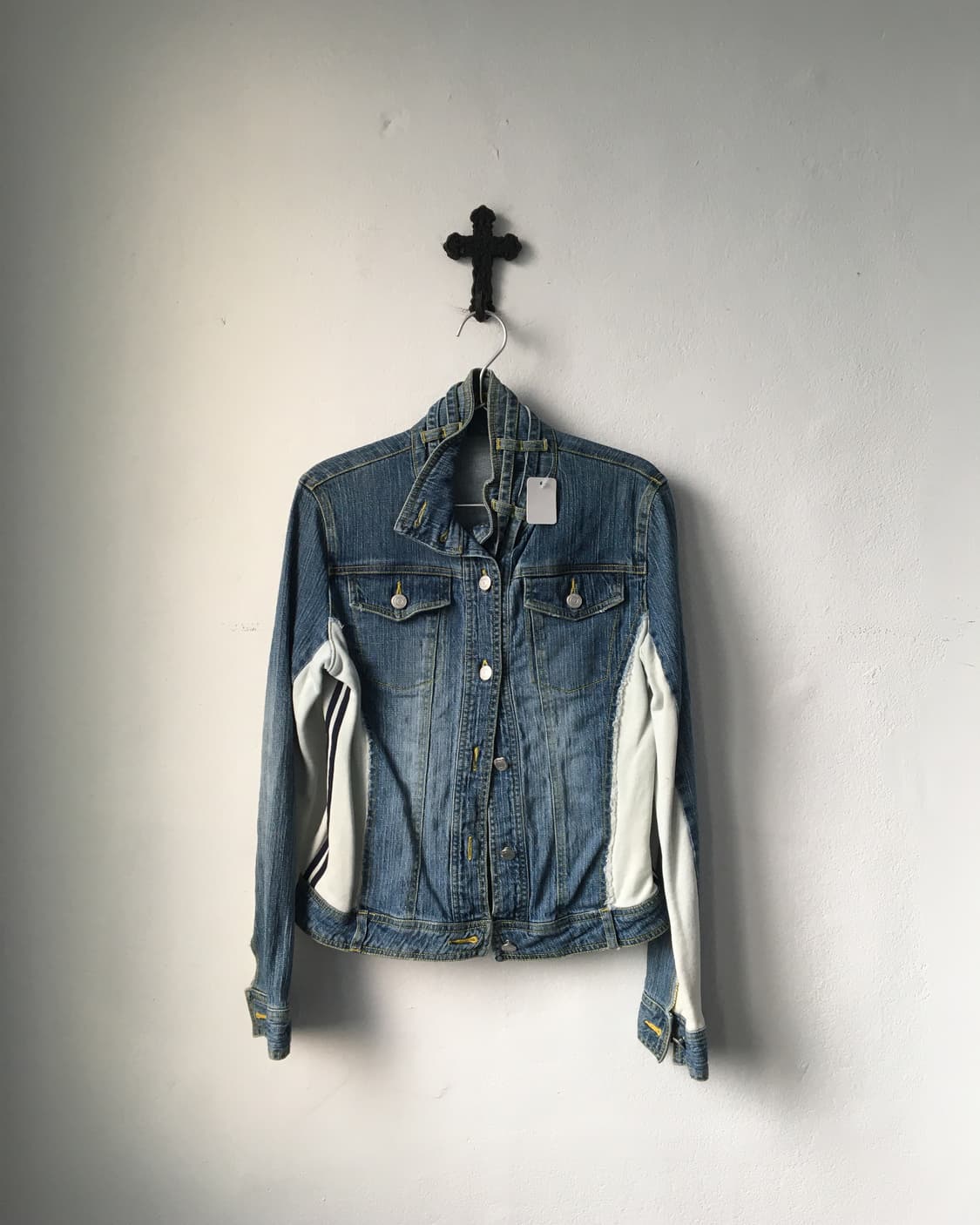 Side line layer denim jacket 상품이미지2