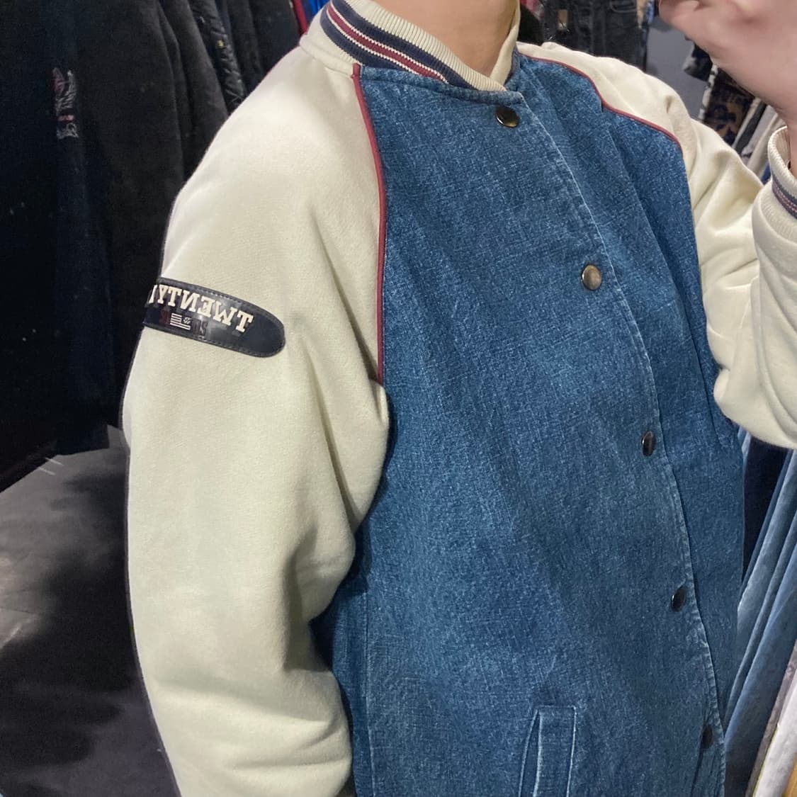 [IM] VTG 바시티 자켓 진청 상품이미지4