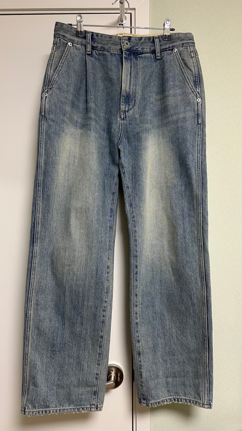 Drape Denim Pants Light Blue 상품이미지1