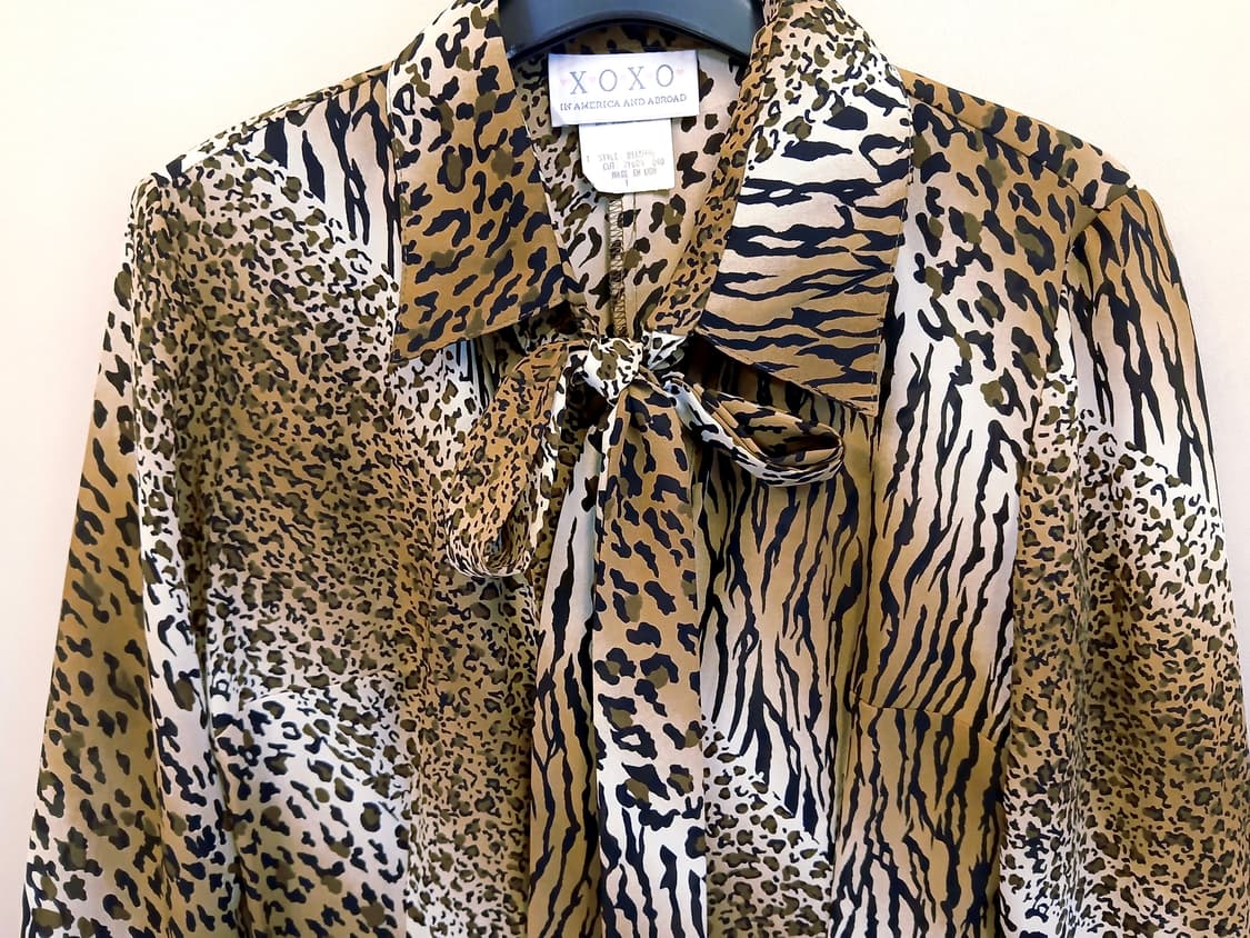 90s USA 빈티지 XOXO 믹스 애니멀 프린트 원피스 상품이미지3