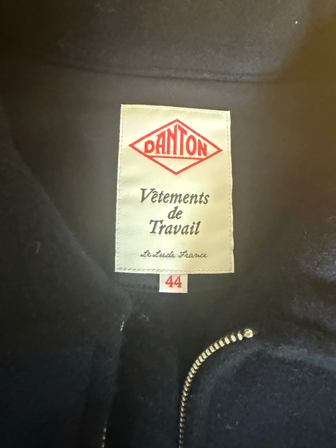 단톤 올 지퍼 집업 자켓 (44사이즈, 네이비, 국내 대략 105) 상품이미지2