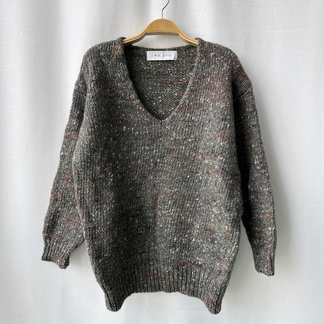 IRO JEANS 이로 진스 17W 울 알파카 실크 브이넥 니트 XS 상품이미지1