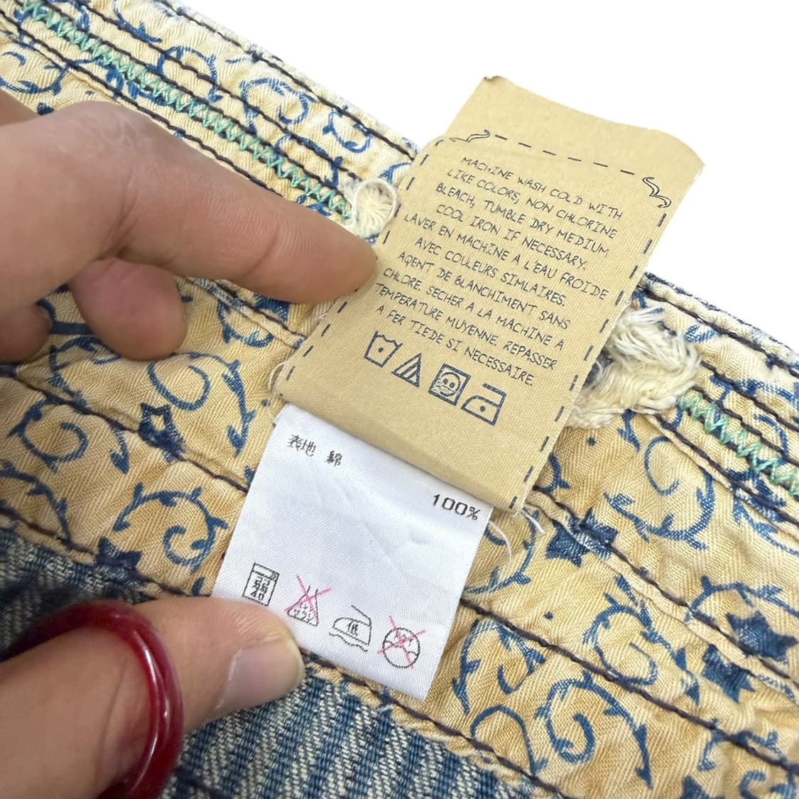 JPN 포켓 디테일 워싱 데님 로우라이즈 부츠컷 팬츠 상품이미지9