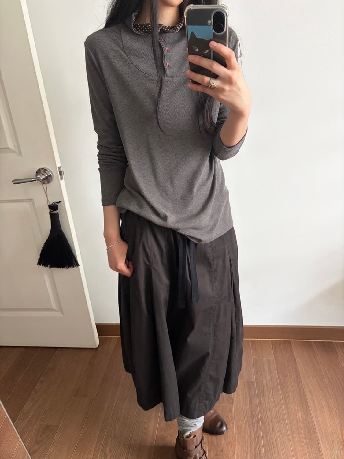 dot point rib top 상품이미지4