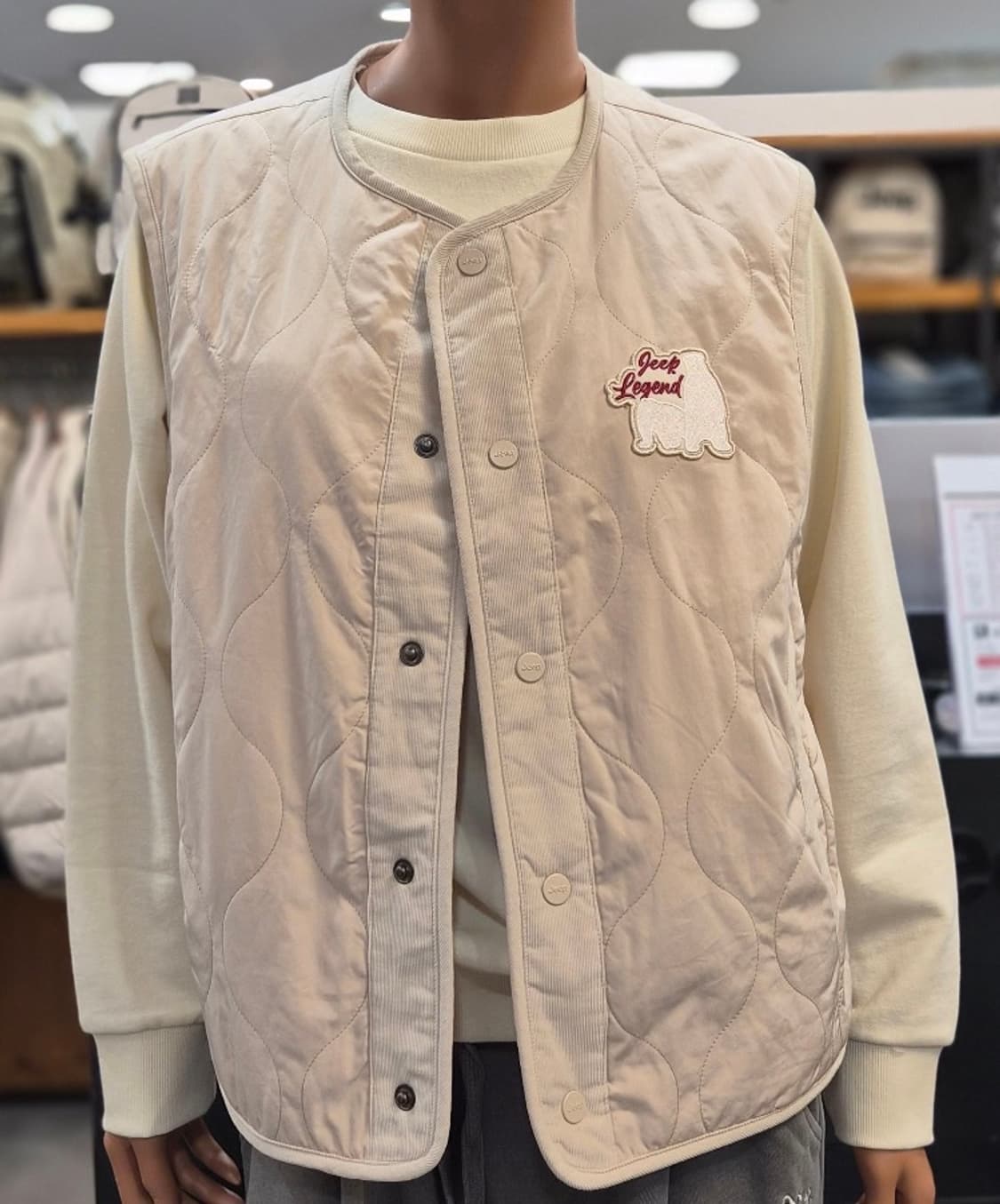 Jeep 양면 리버시블 조끼 M 상품이미지1