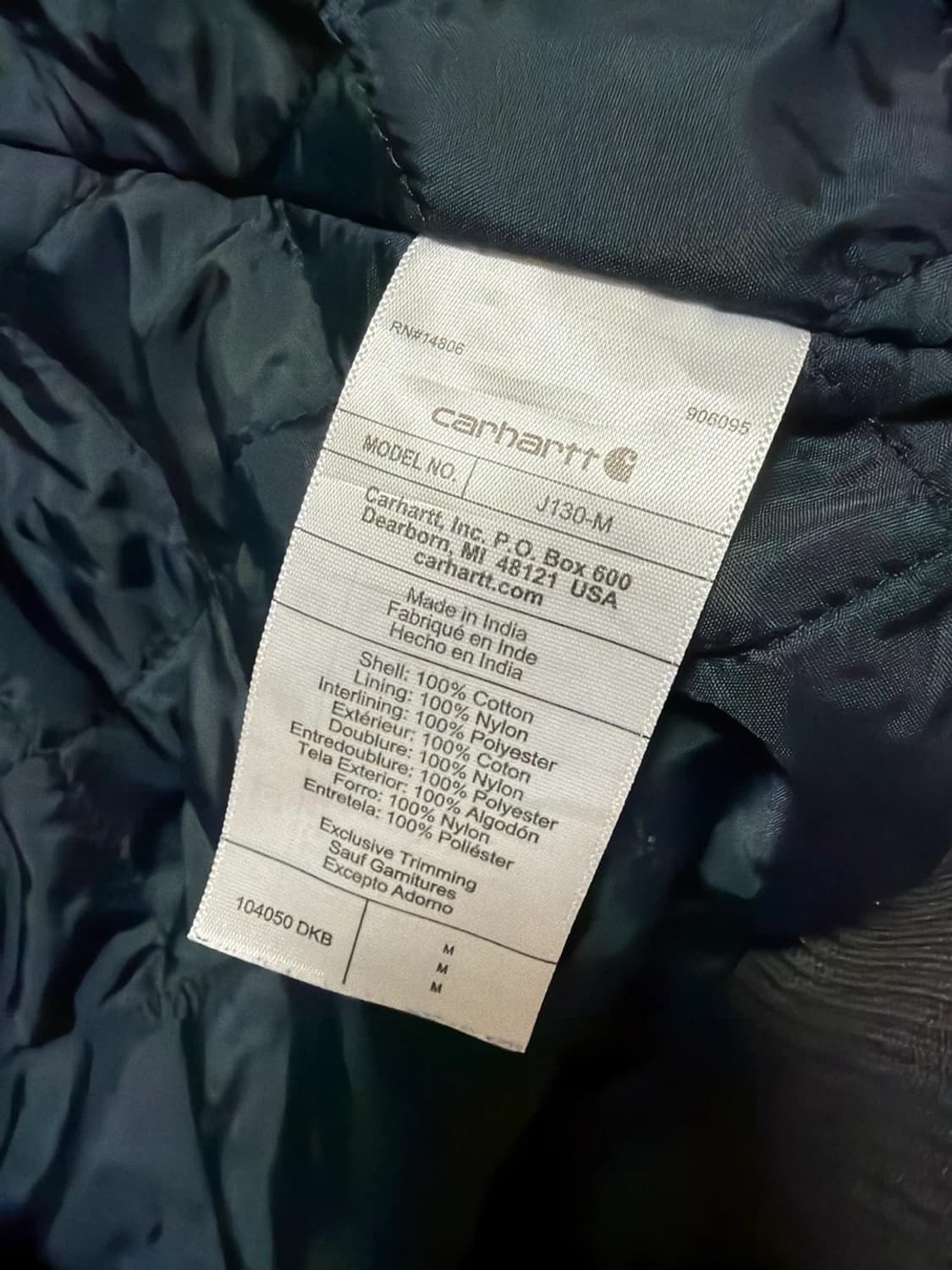 [M] 칼하트 j130 덕액티브 자켓 브라운 상품이미지3