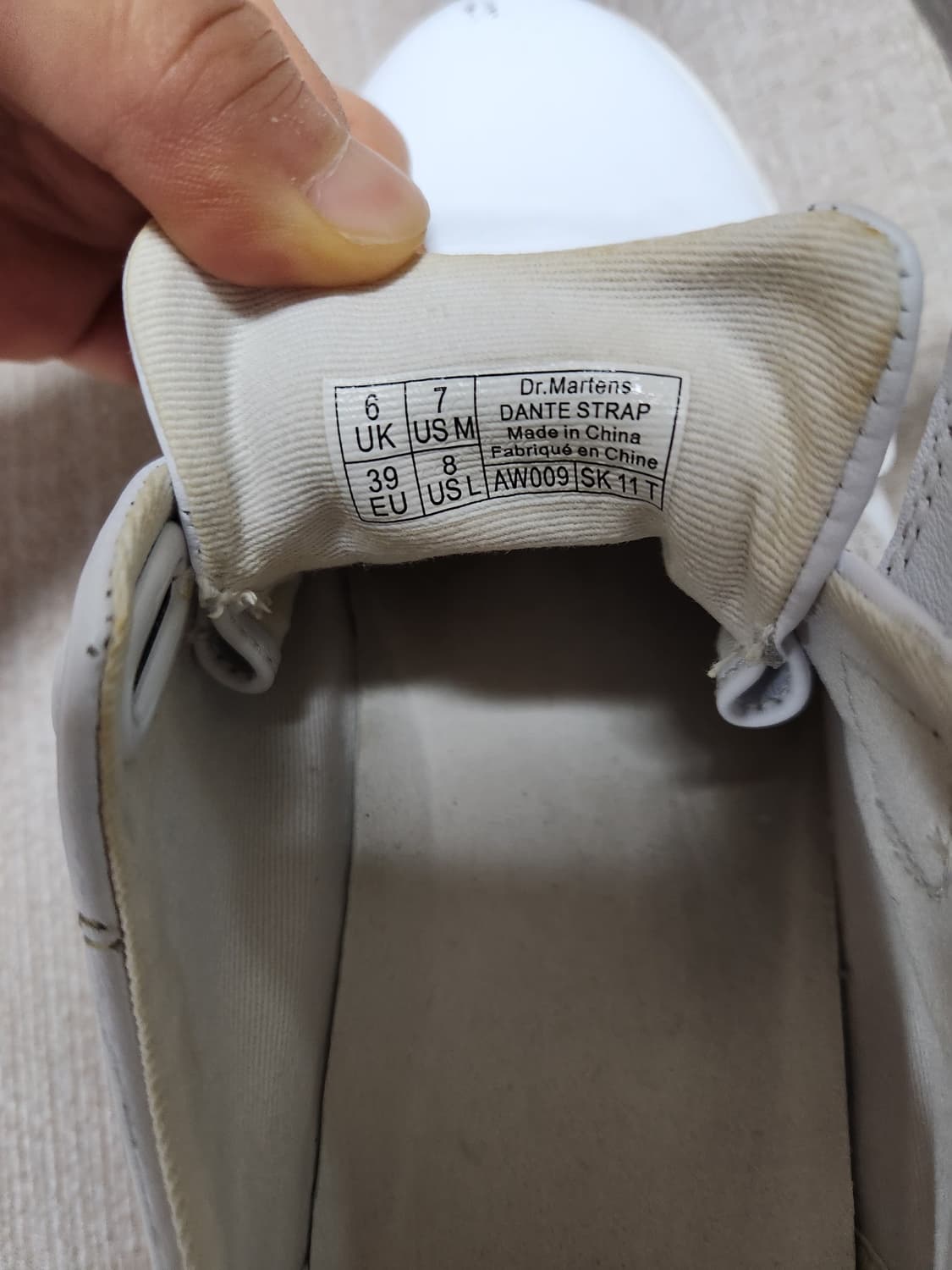 닥터마틴 단테 스트랩 화이트 상품이미지4