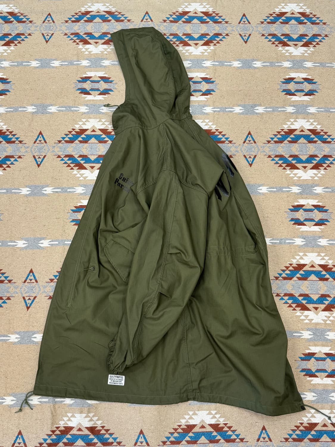 [M][100] 와코마리아 M-48 모즈 코트 카키  상품이미지8