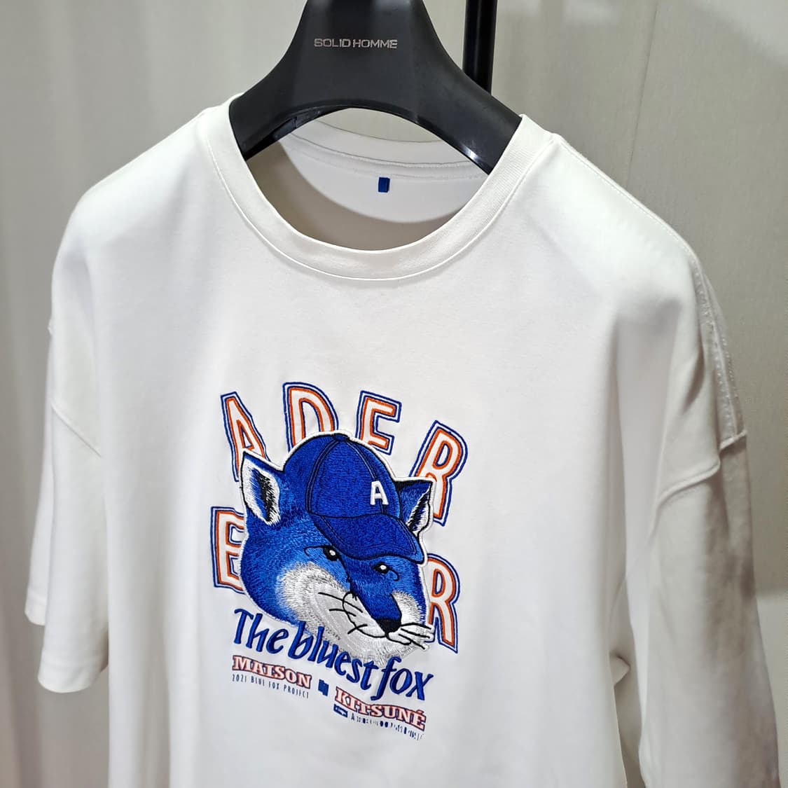 (택포) 아더에러 메종키츠네 폭스 티쳐스 반팔 화이트 A3 B547 상품이미지2