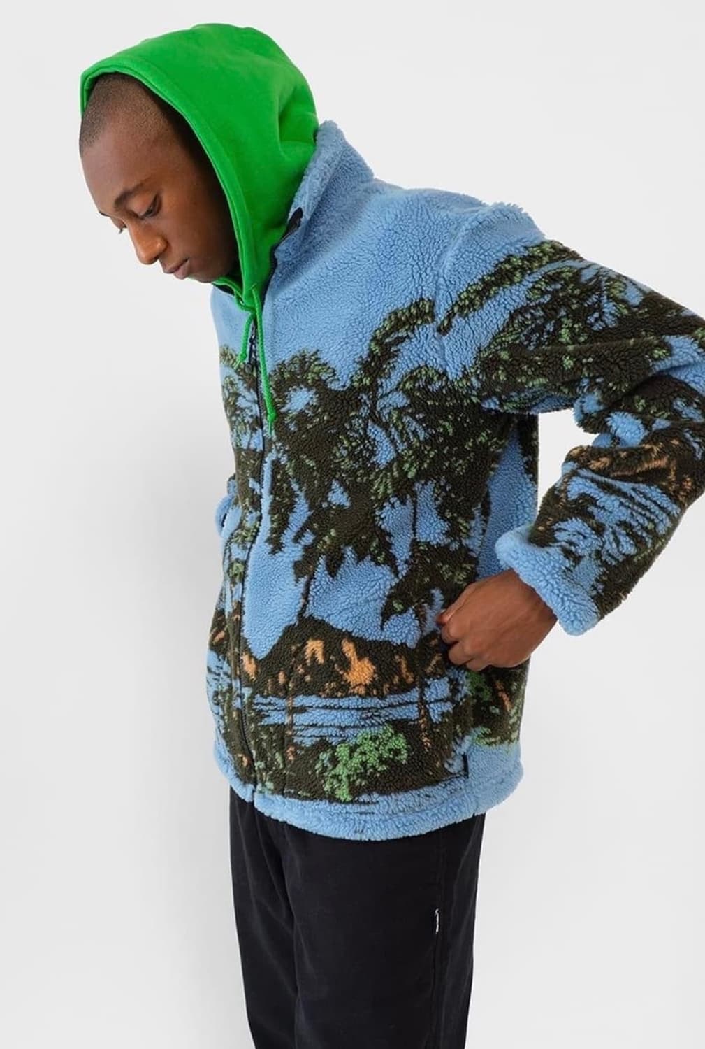 스투시 하와이안 플리스 자켓 상품이미지1