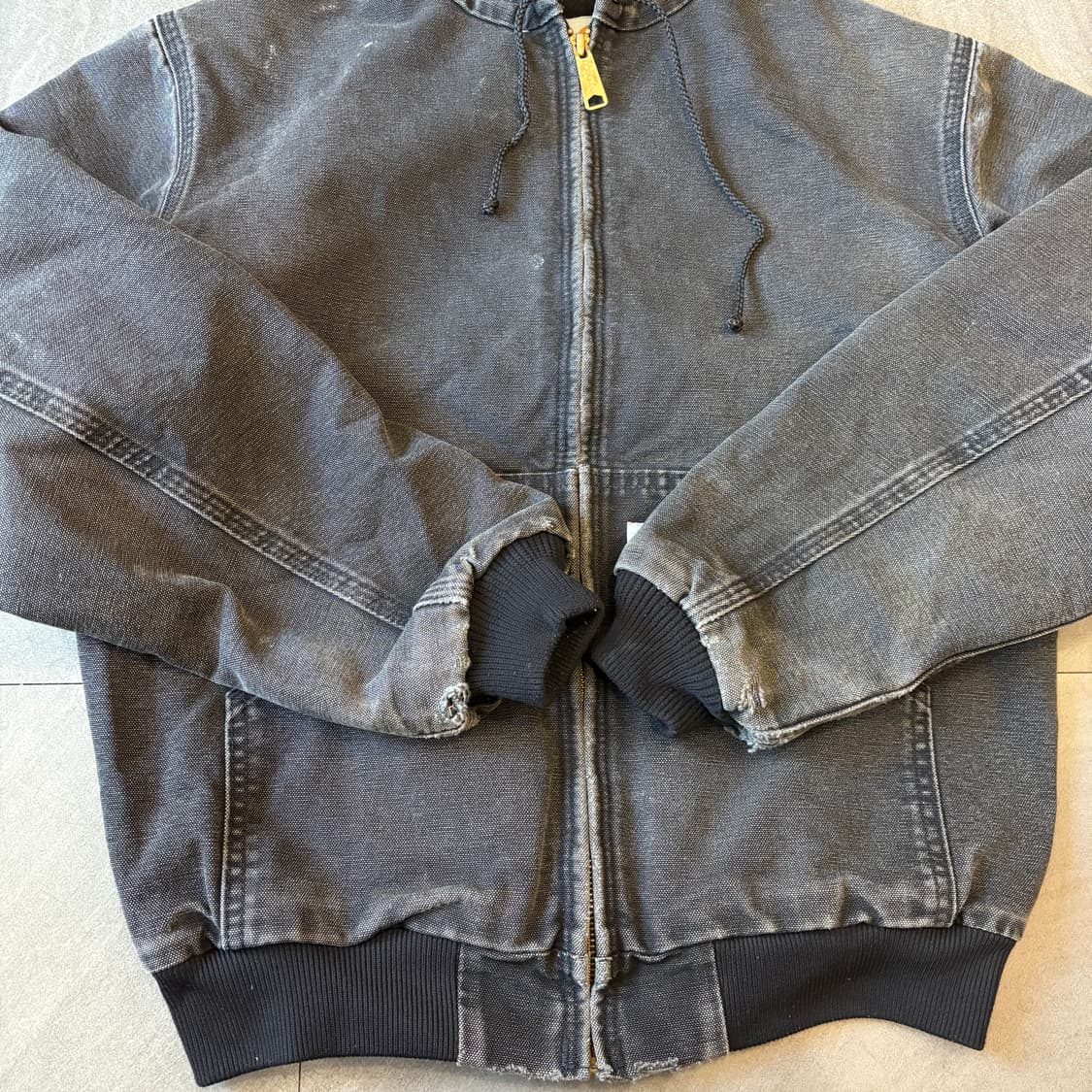 90년대 미국 생산 칼하트 블랙 액티브 자켓 상품이미지9