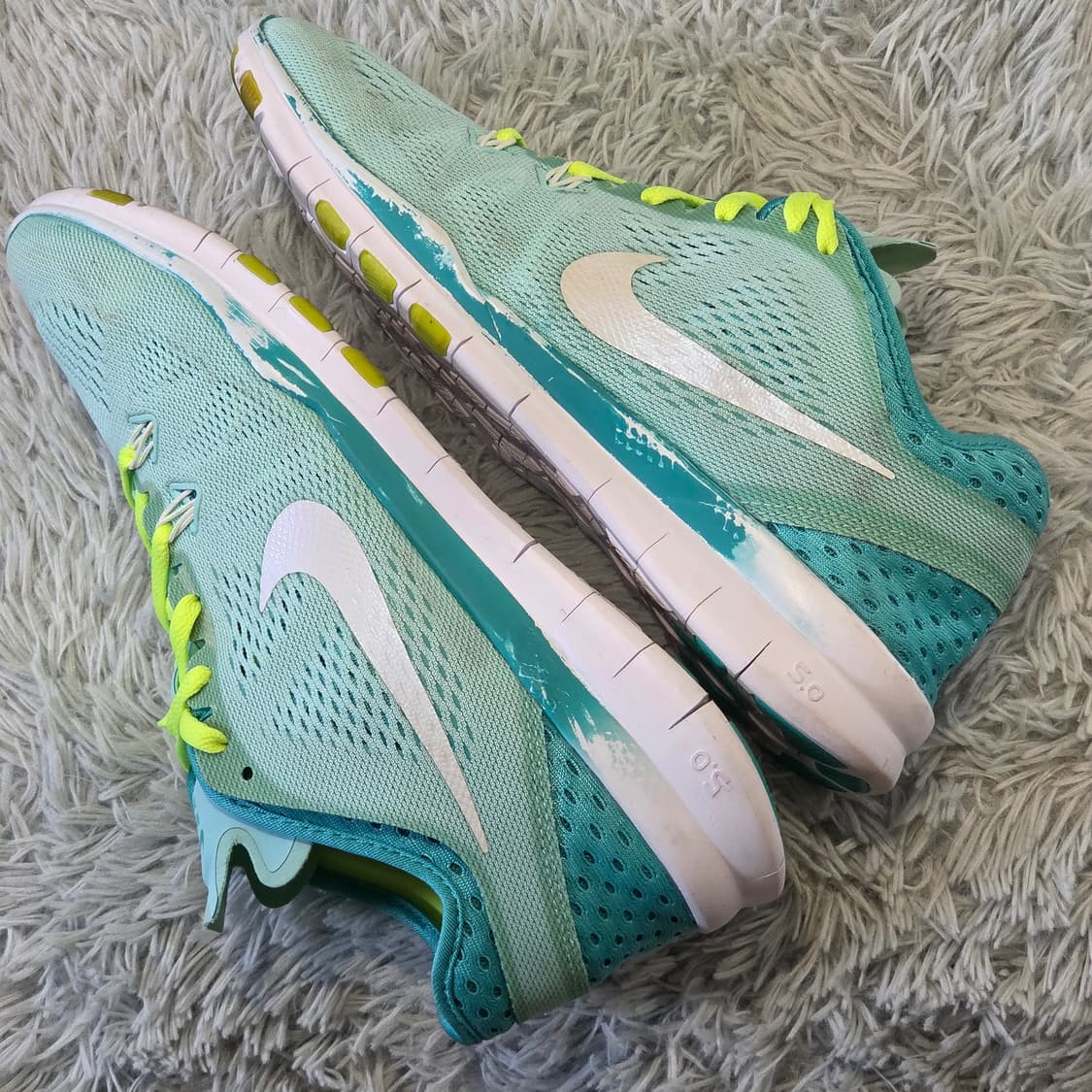 7q-20:나이키 프리 TR7 터쿼이즈 여성 트레이닝화 (240mm) 상품이미지8