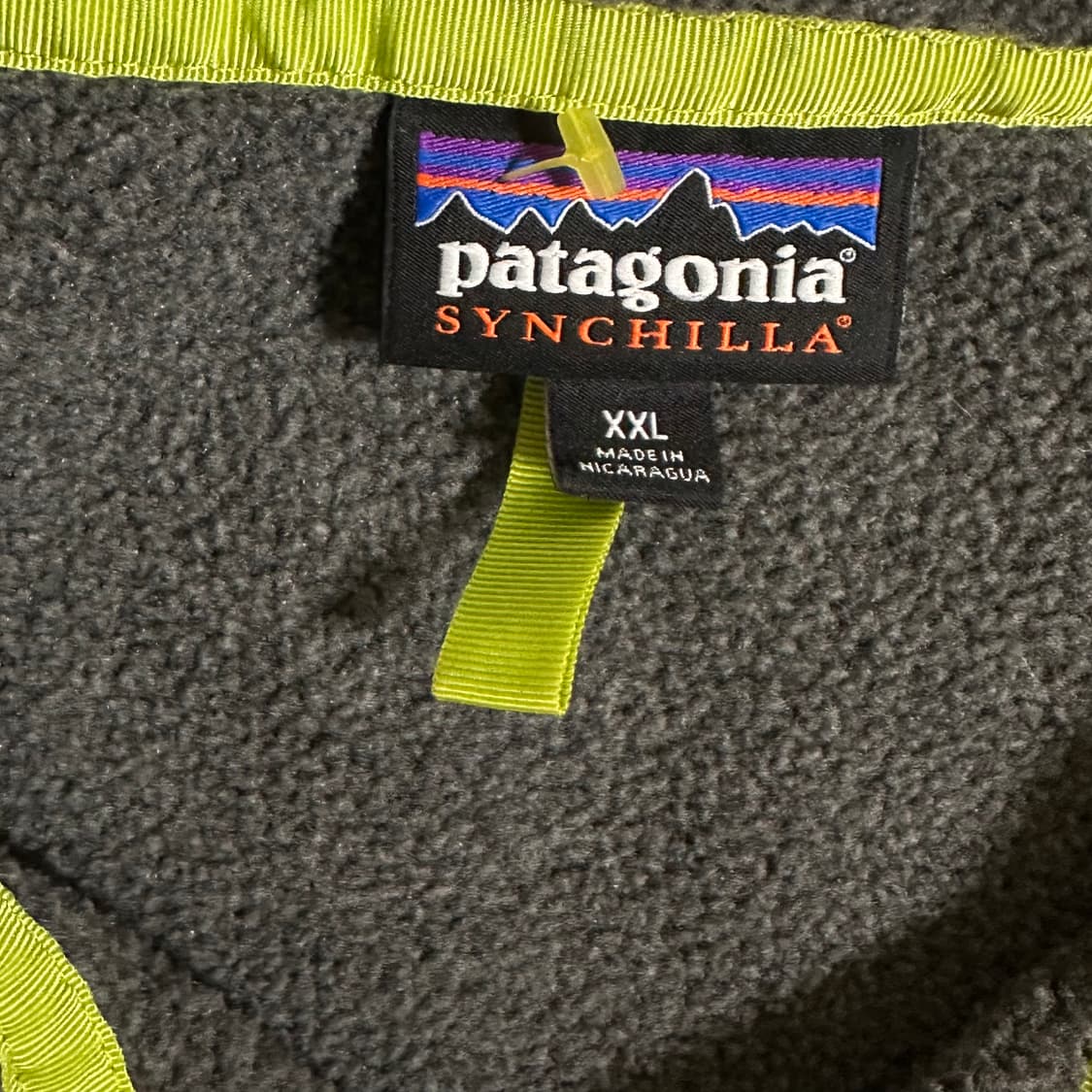 10s 파타고니아 신칠라 니켈 다크그린 XXL 상품이미지6