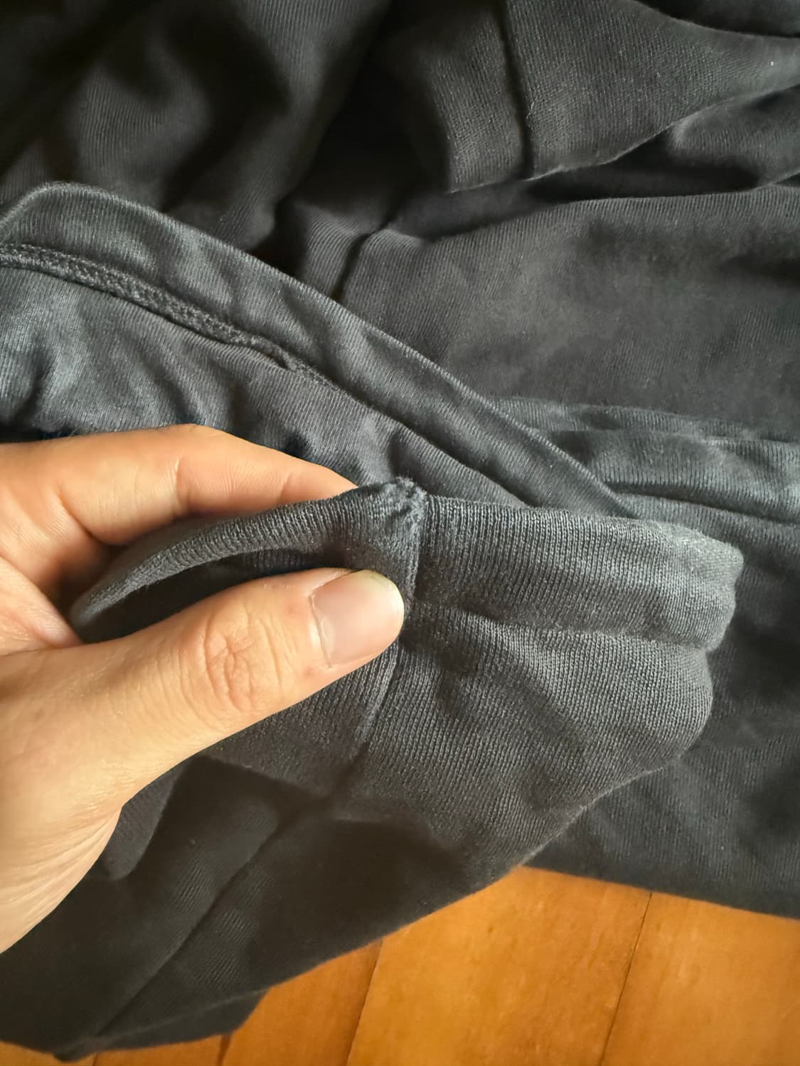 Yeezy Gap 더블레이어 헤비웨이트 스웻 팬츠 블랙 상품이미지6