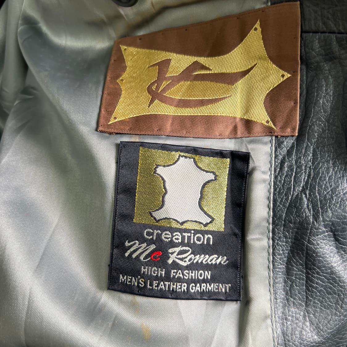 VTG 빈티지 양가죽 봄버 자켓 M 상품이미지9