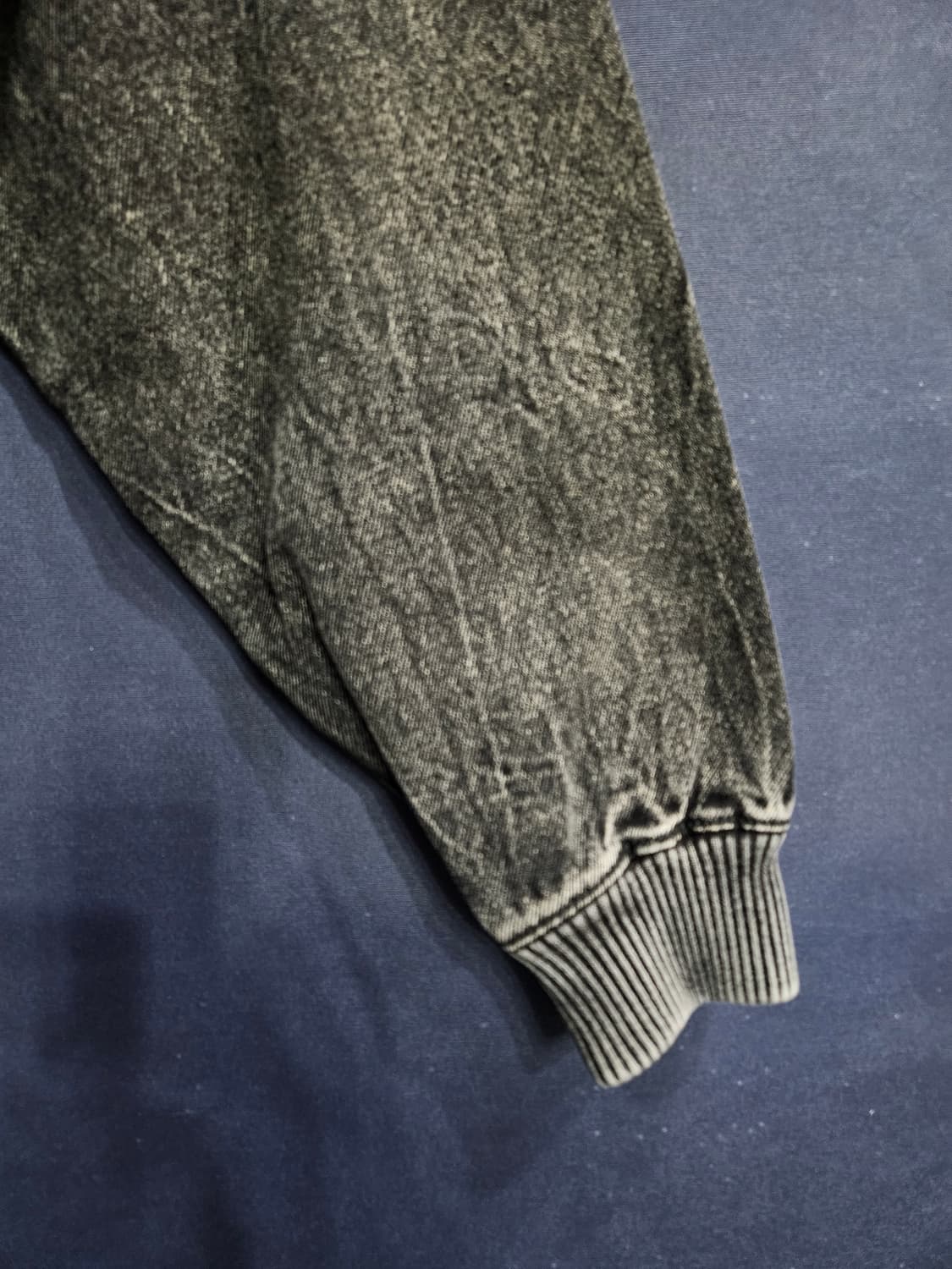 자라 흑청 남성 오버핏 95~100 빈티지 데님 맨투맨  상품이미지5