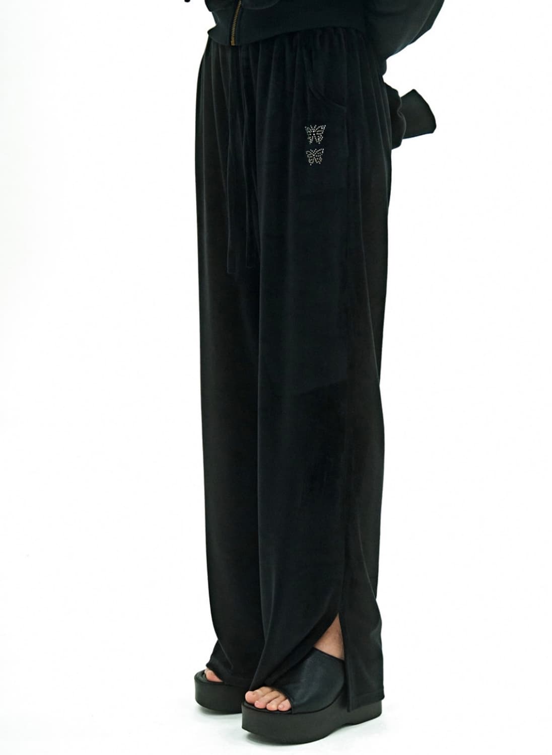 팬시 클럽 벨벳 크리스탈 팬츠 상품이미지2