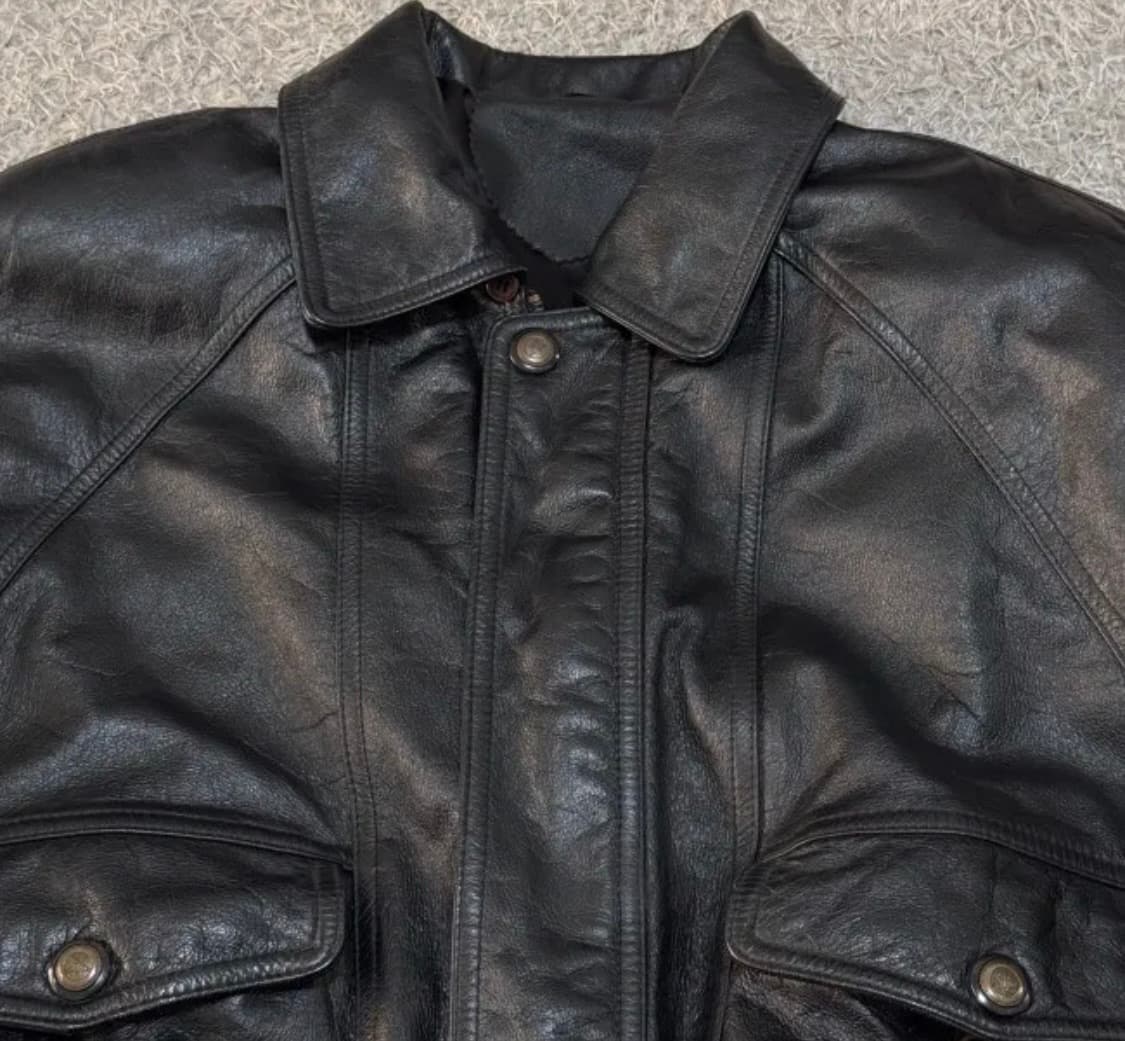 빈티지 가죽 봄버자켓 상품이미지2