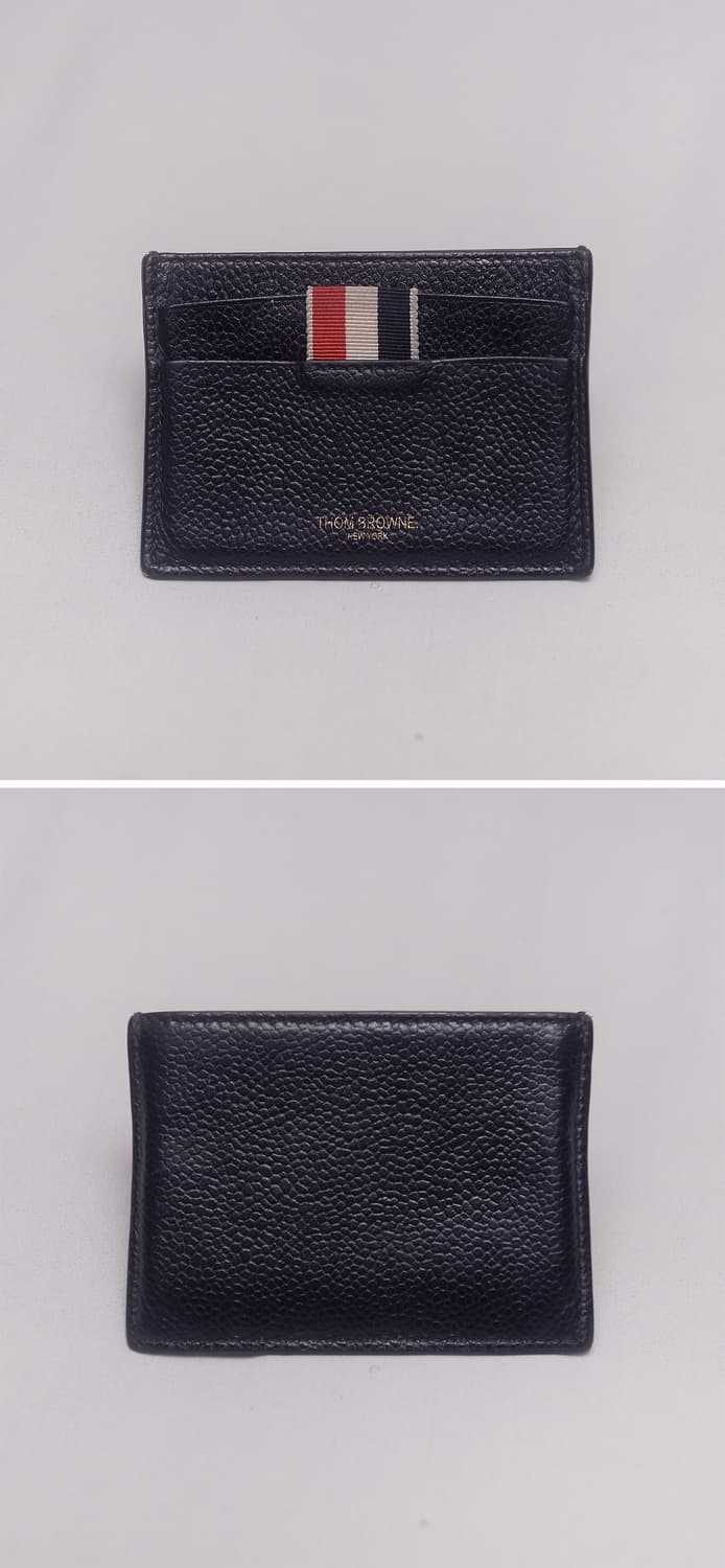 톰브라운 RWB 탭 그레인 페블레더 2cc 카드지갑 상품이미지3