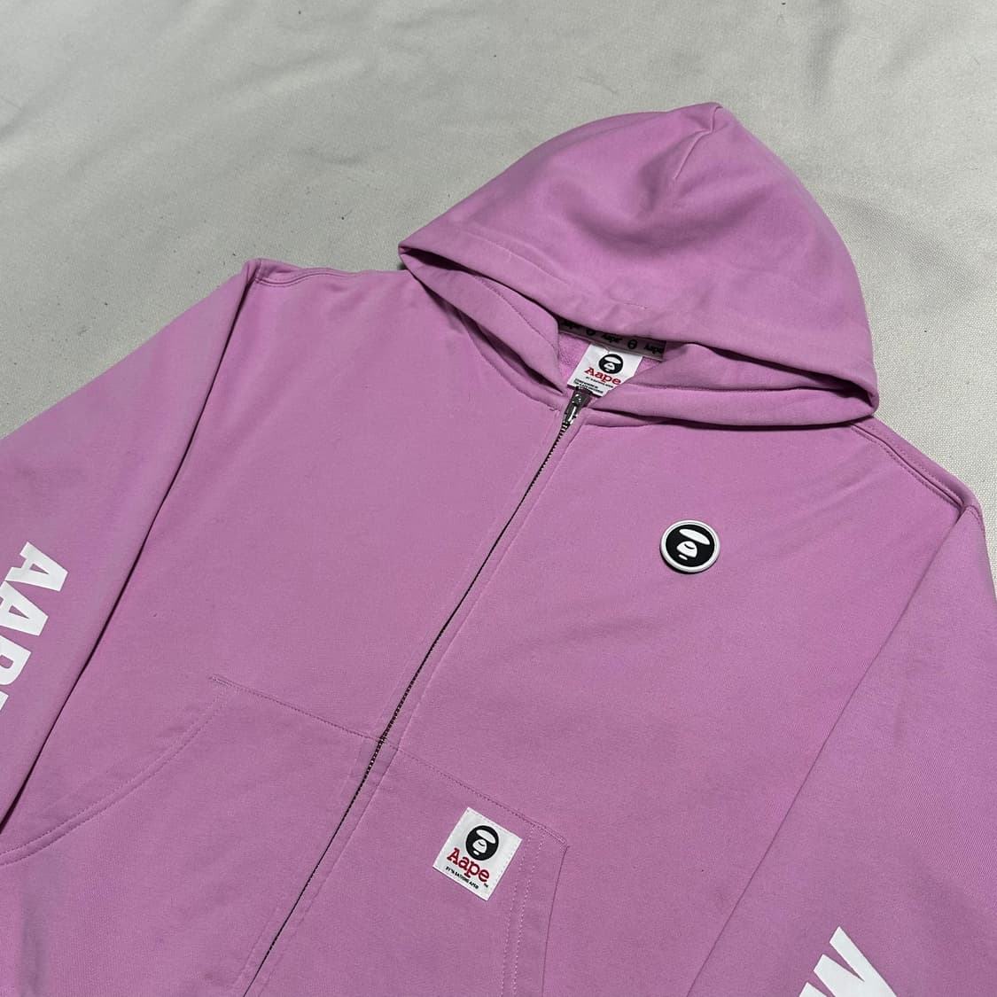 XS 에이프 나우 핑크 후드 집업 상품이미지1