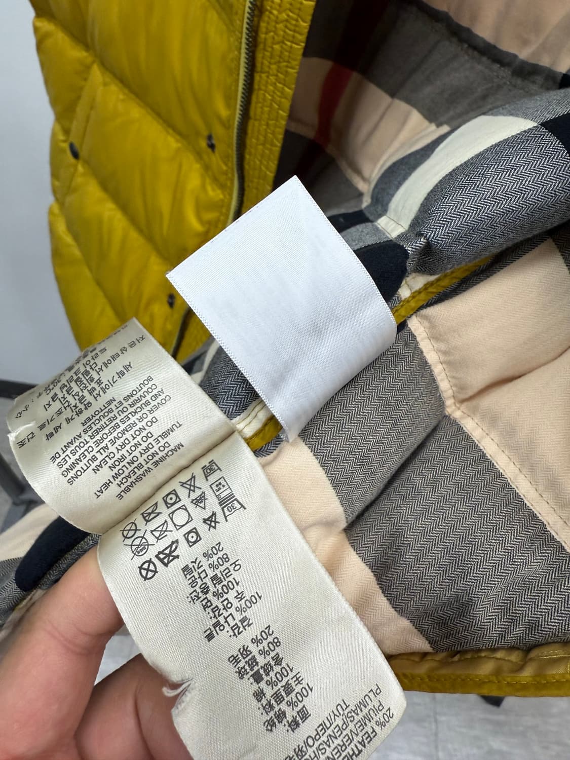 105) 버버리 머스타드 패딩조끼  상품이미지10