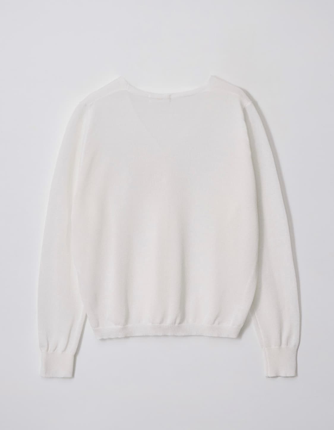 [택있는새상품] 로에일 사이드 버튼 시스루 브이넥 가디건 (화이트) 상품이미지7