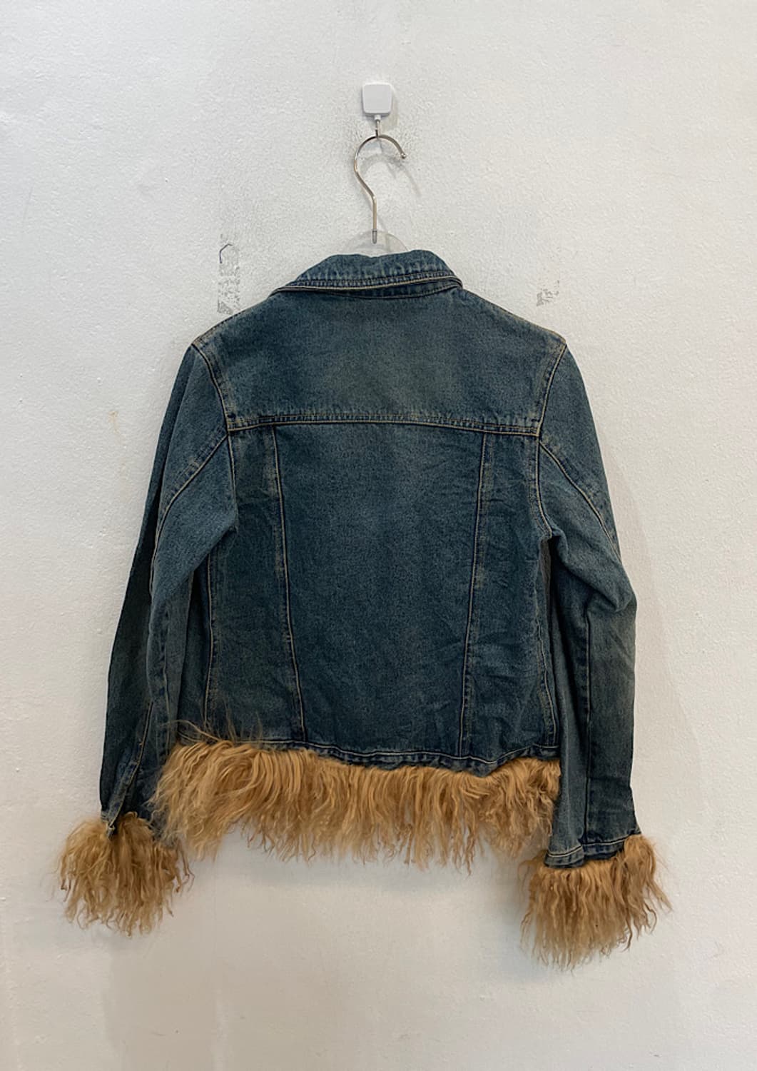 빈티지 퍼 데님 자켓  상품이미지4