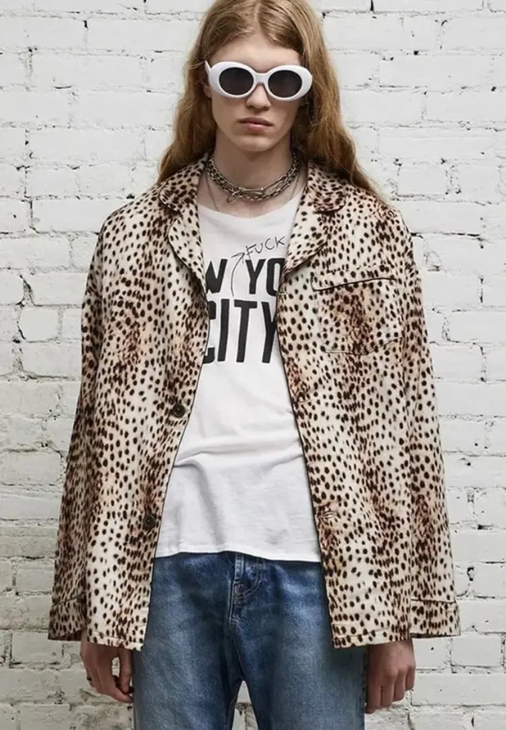 R13 PJ TOP Cheetah 상품이미지2