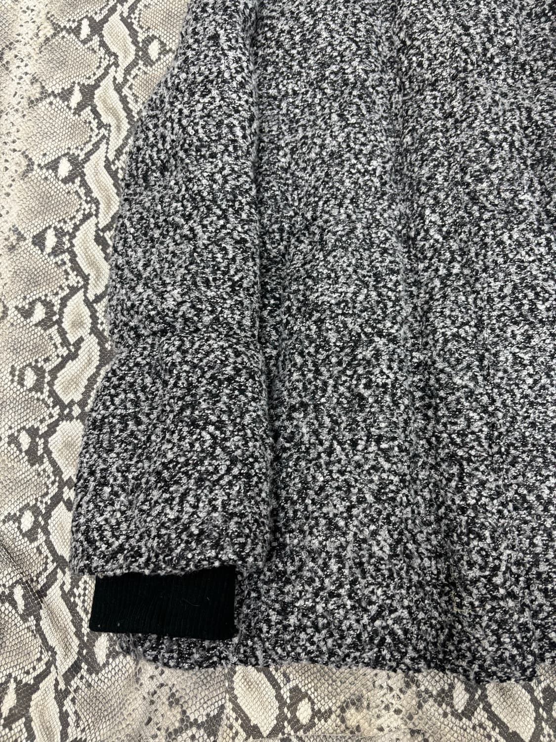 [Heather]Y2K Black&Grey Long Padding 상품이미지6