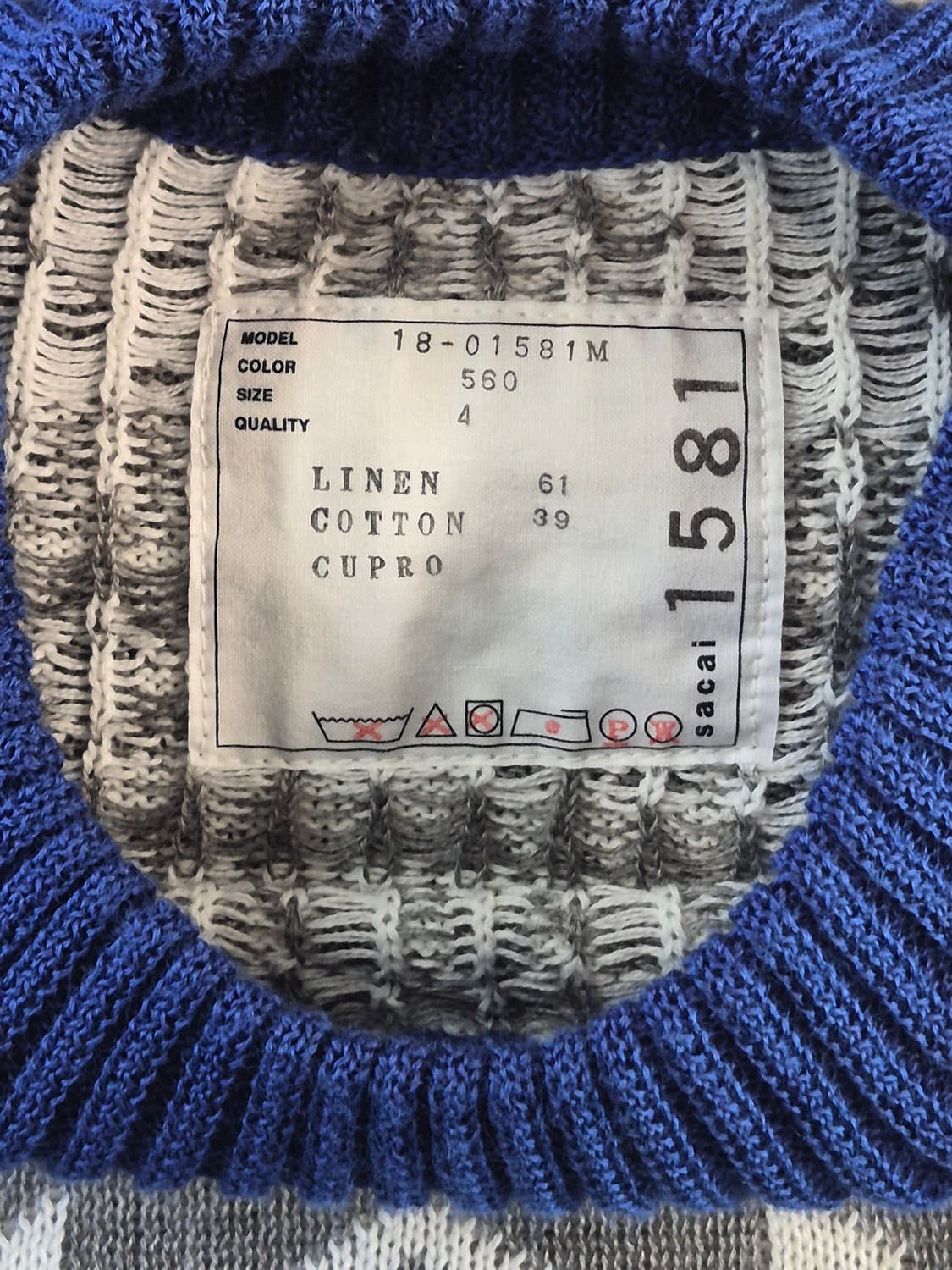 2018aw Sacai Linen-Blend Knit
(4) 상품이미지3